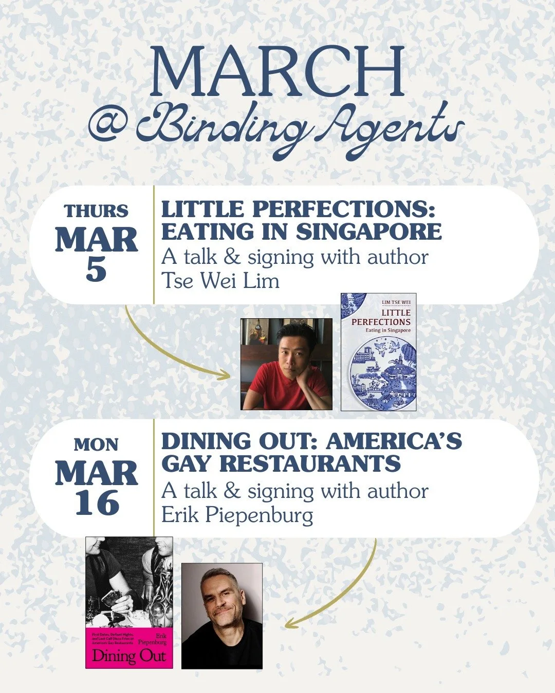 Subscribers to our newsletter already know I was QUITE premature in celebrating the Great Thaw of 2026. They also know we have two events coming on the other side of this storm that I can't believe we're lucky enough to host: 

3/5 - LITTLE PERFECTIO