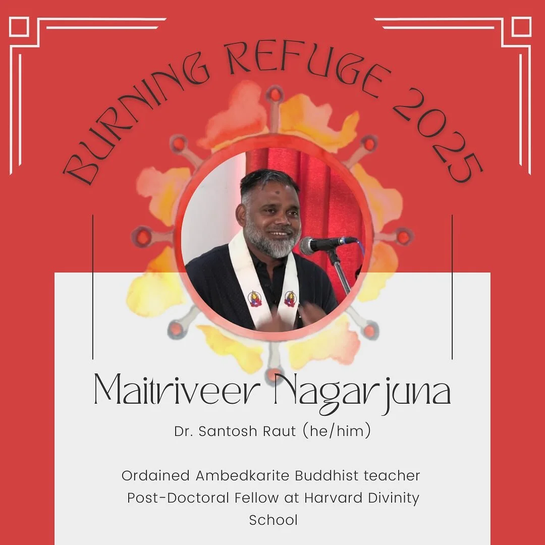 INTRODUCING OUR FINAL KEYNOTE SPEAKER: MAITRIVEER NAGARJUNA!!!!

Maitriveer Nagarjuna (also known as Dr. Santosh Raut) hails from Maharashtra, the heartland of the Ambedkarite Buddhist movement. Both a Dhamma teacher and a scholar of Buddhist Aesthet
