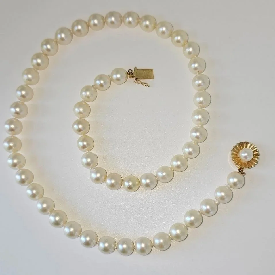 Pearl Strand w/ 14kt Yellow Gold Clasp