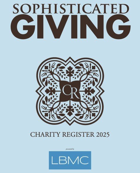 (Part 2/3) In the spirit of Thanksgiving week, Sophisticated Giving 2025 has arrived! This year's Charity Register, generously presented by LBMC, features 54 of some of Nashville's most prestigious charity organizations and will be mailed alongside t