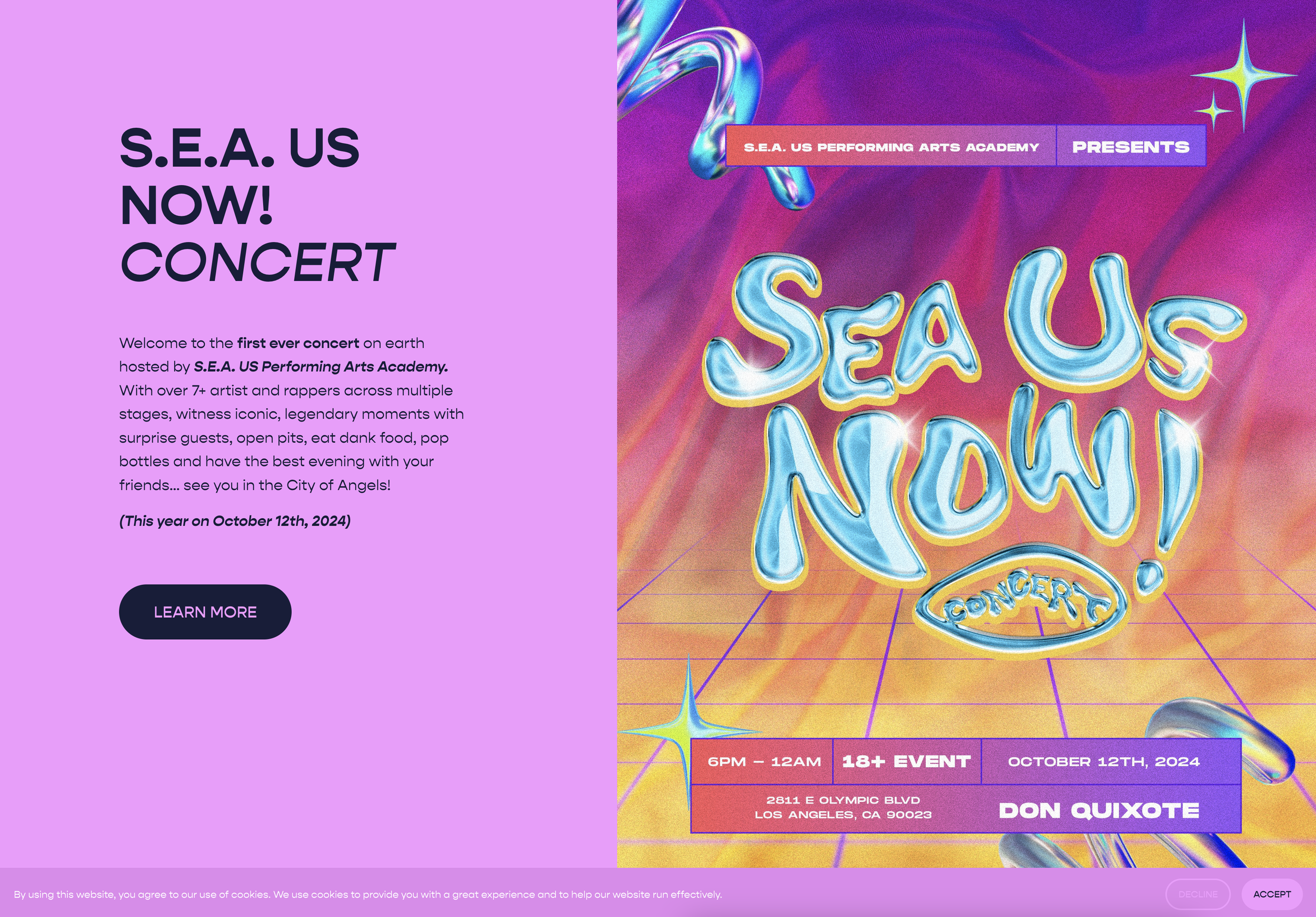 Shot By CC SEAUSNOW! Concert Website