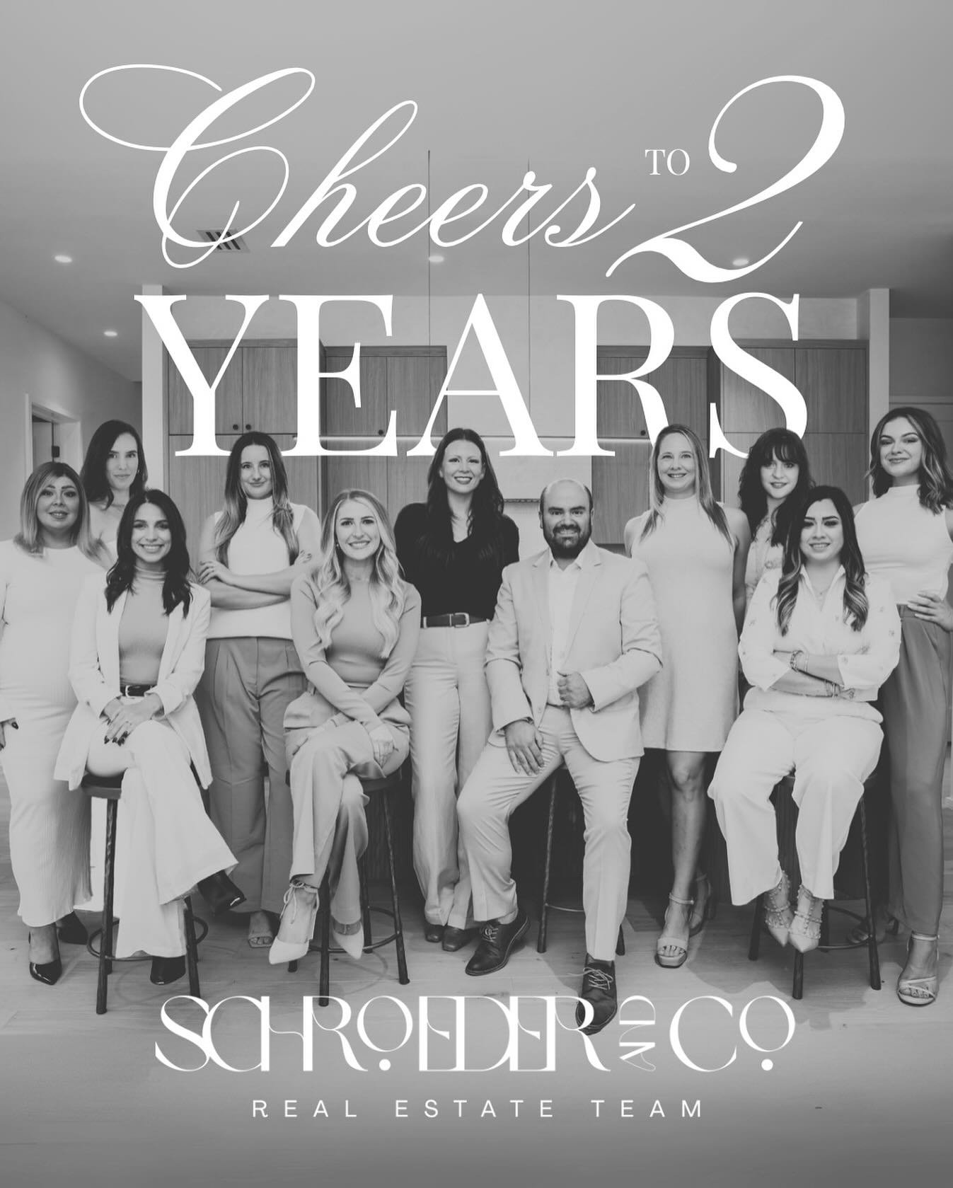 Schroeder &amp; Co. Real Estate turns TWO today! In the past 2 years, we&rsquo;ve added 10+ agents and support staff, expanded to 3 cities and made a brokerage switch that anchored our team closer together. 

We are honored, every day, to get to work