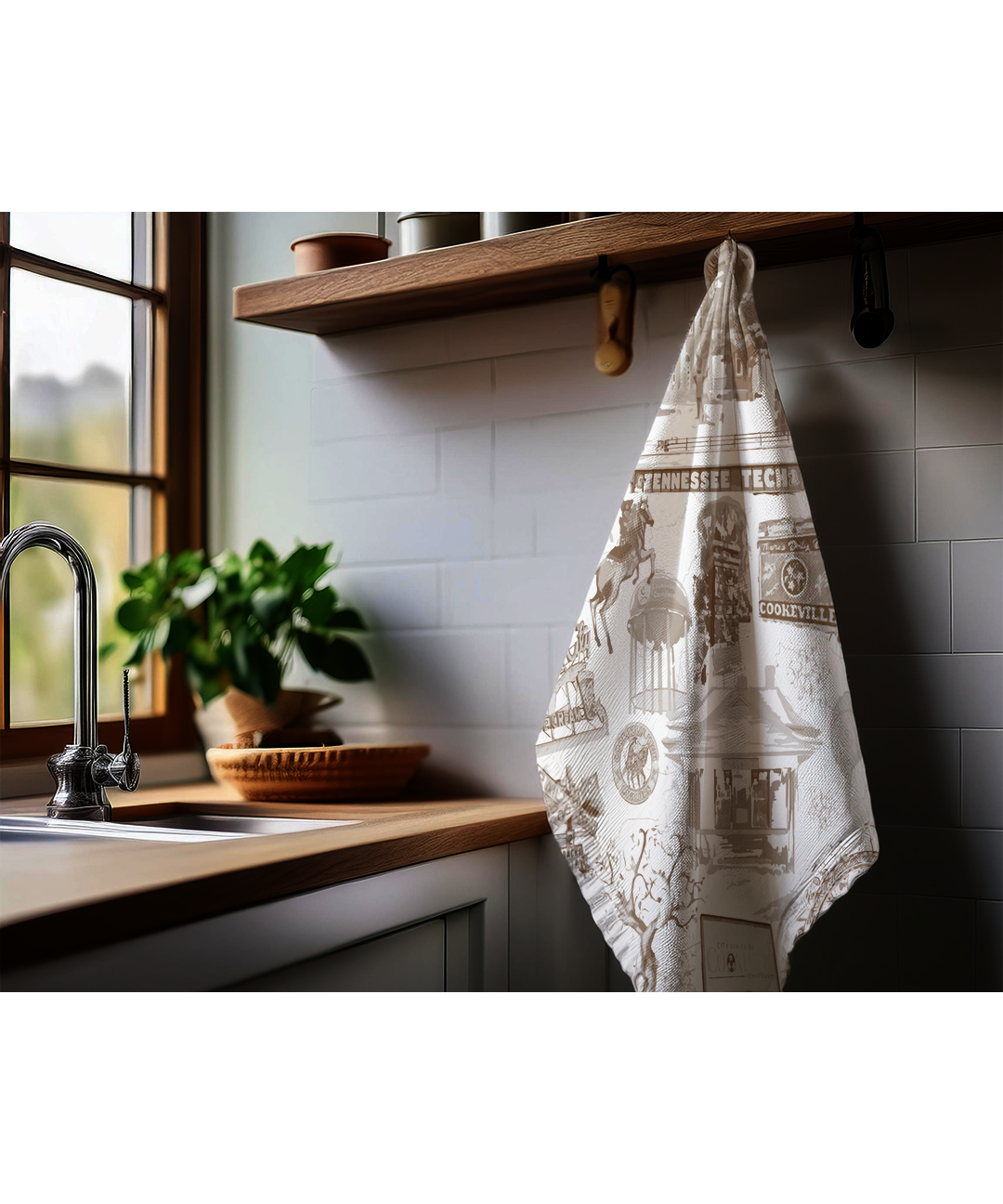 Cookeville Beige Tea Towel
