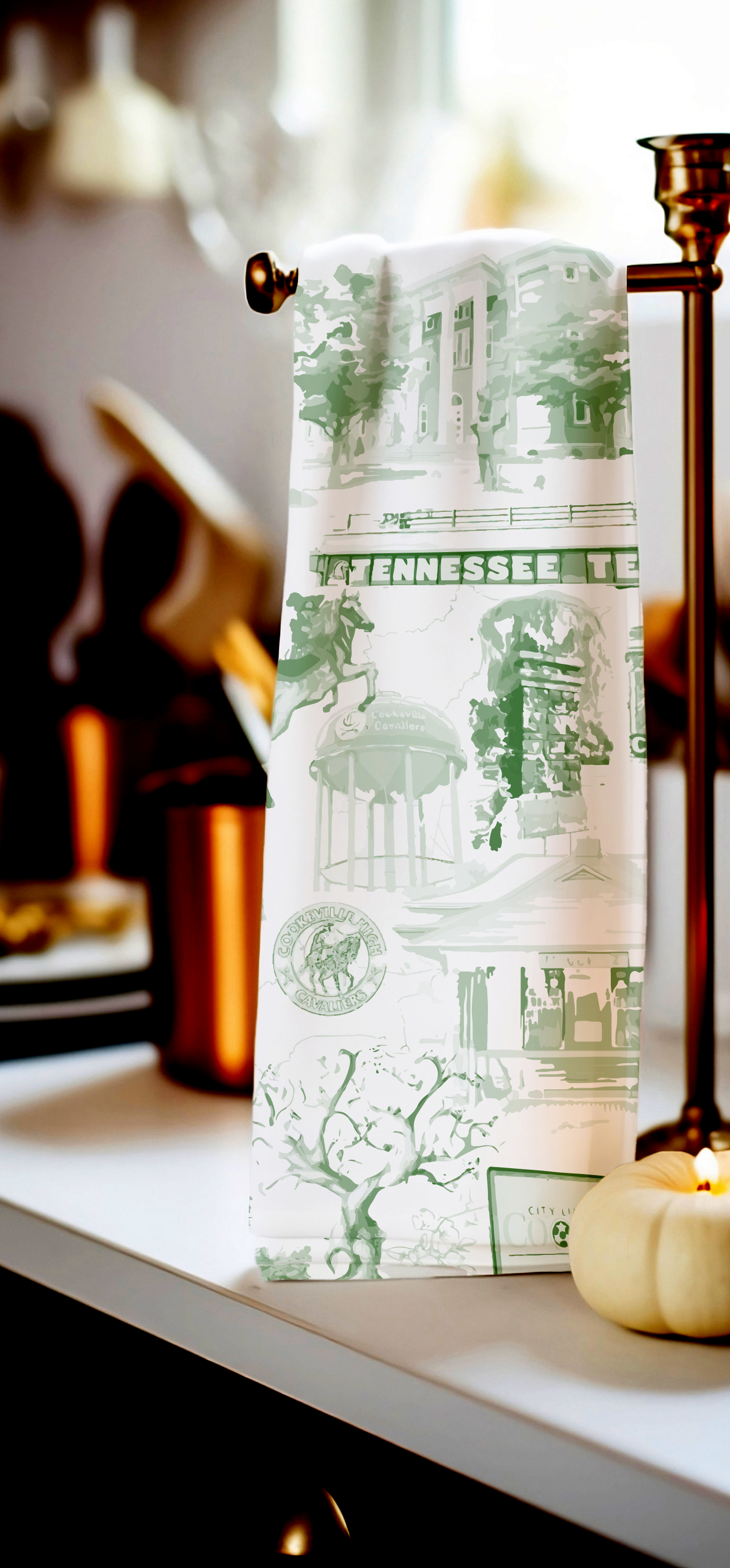 Cookeville Green Tea Towel