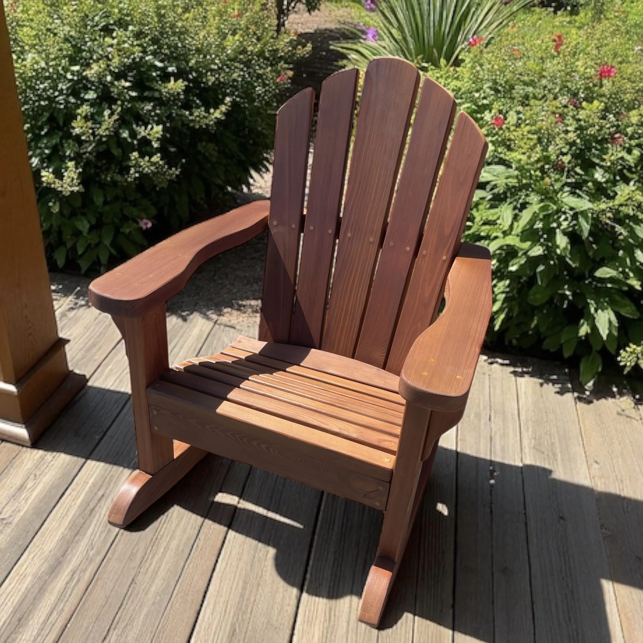 Redwood Adirondack chairs locally made sonoma county russian river santa rosa petaluma bodega bay cazadero handcrafted