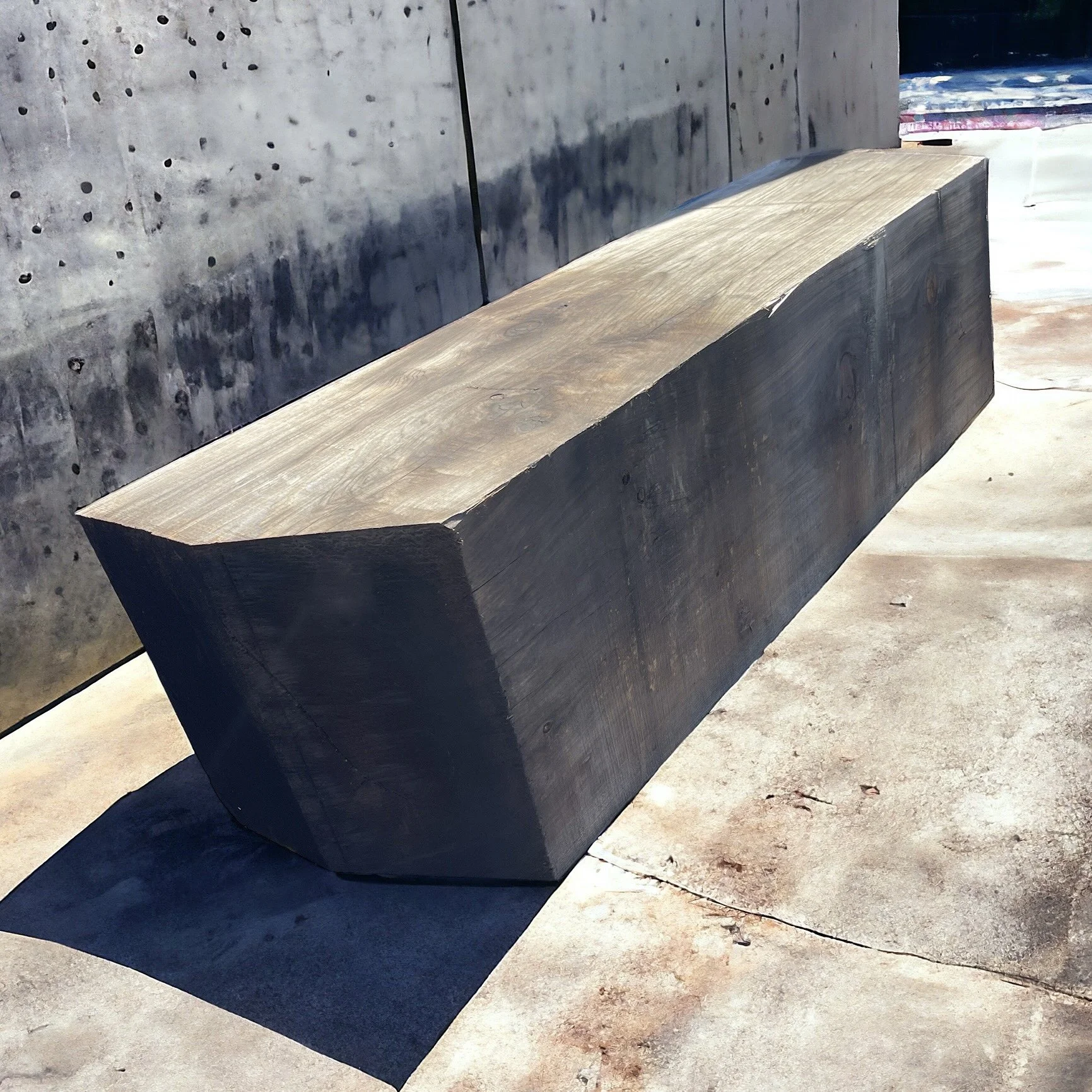 redwood outdoor bench sonoma county landscape design 