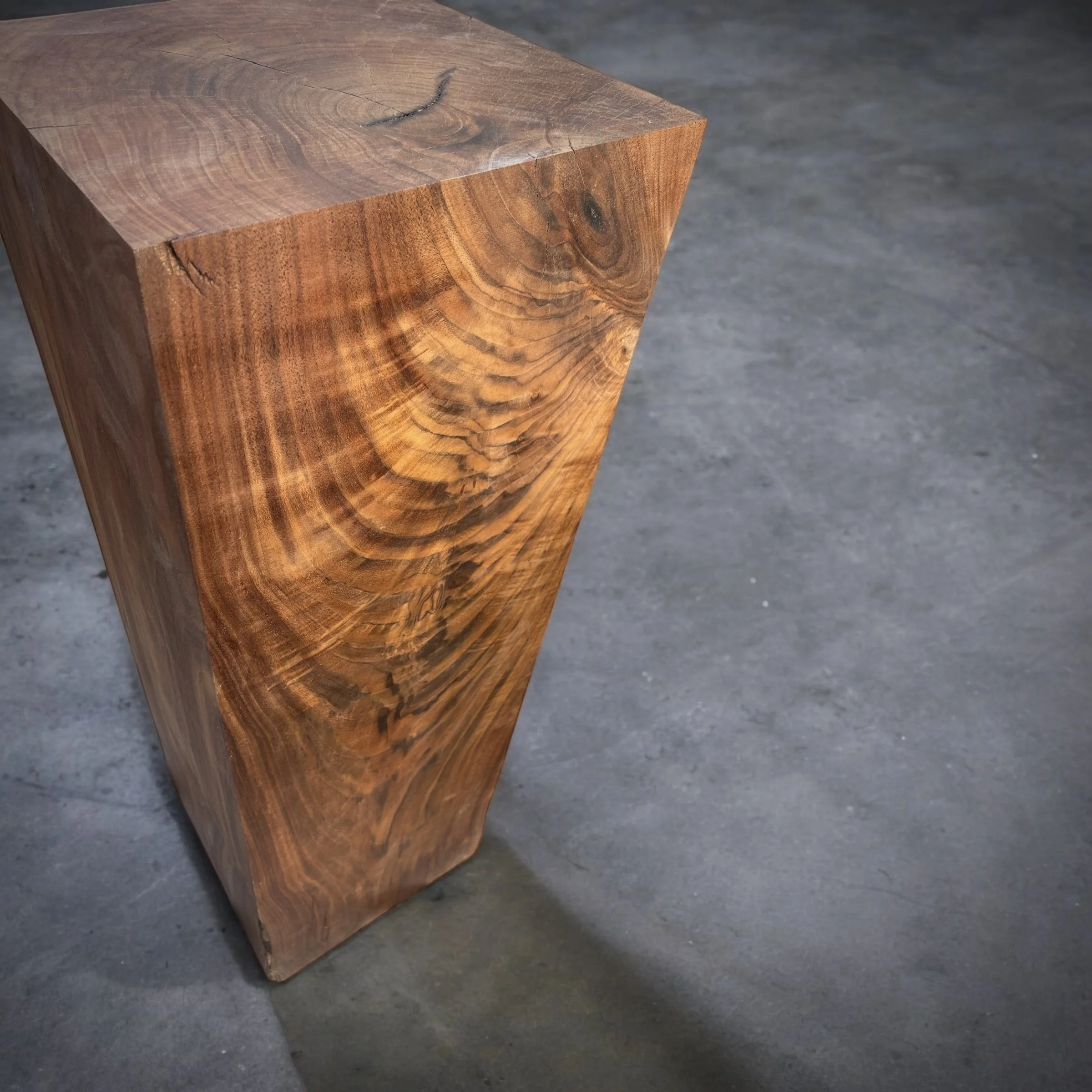 large wood blocks, cubes, stump table, side table coffee table sonoma county