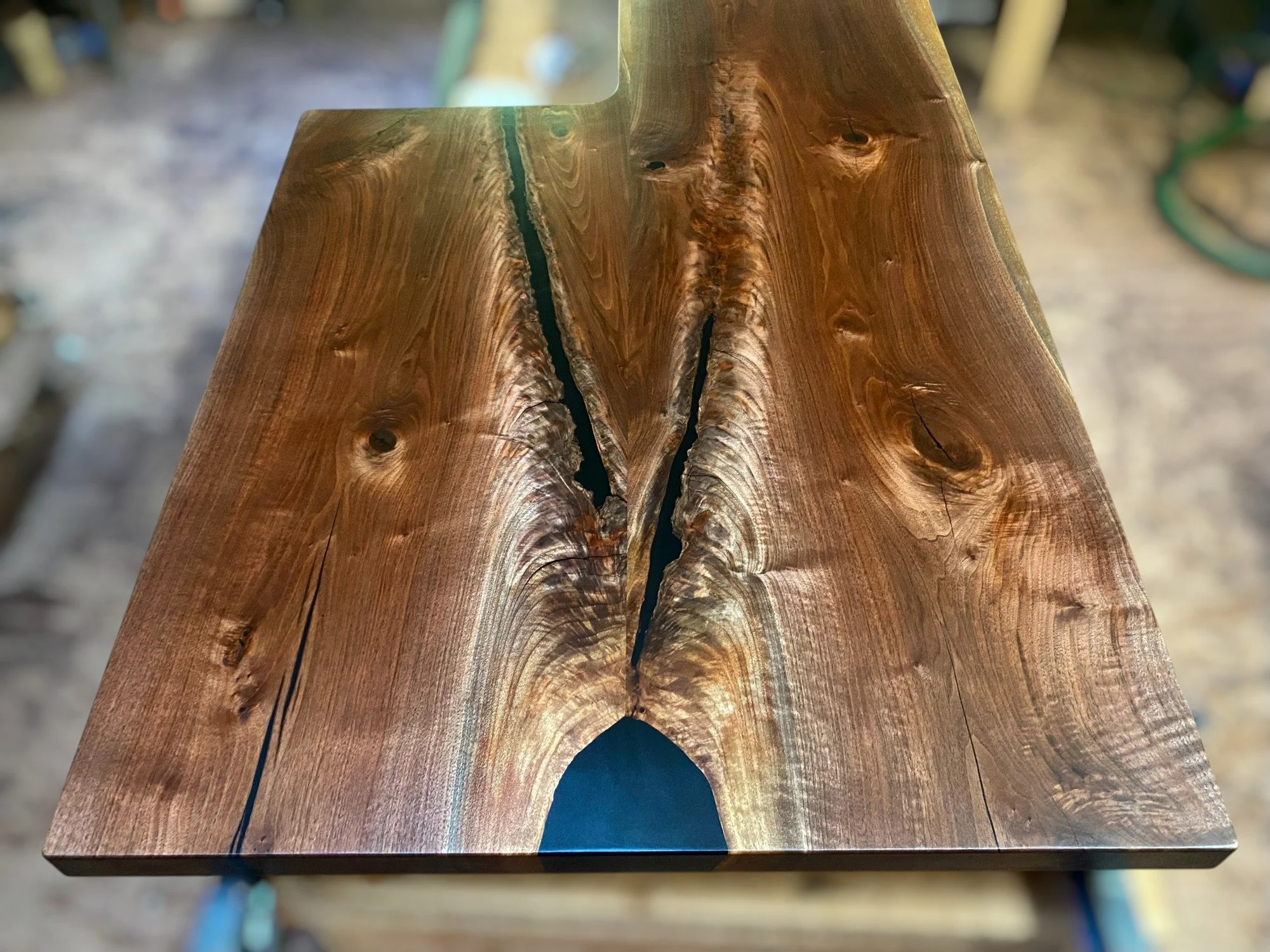 Petaluma santa rosa custom kitchen counters live edge slabs walnut sonoma county