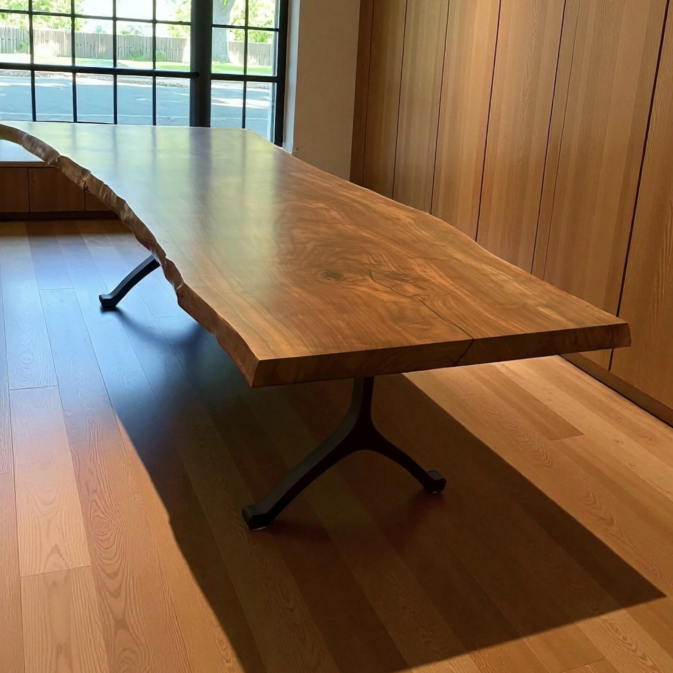 Claro Walnut live edge slab Bay area Sonoma Marin County