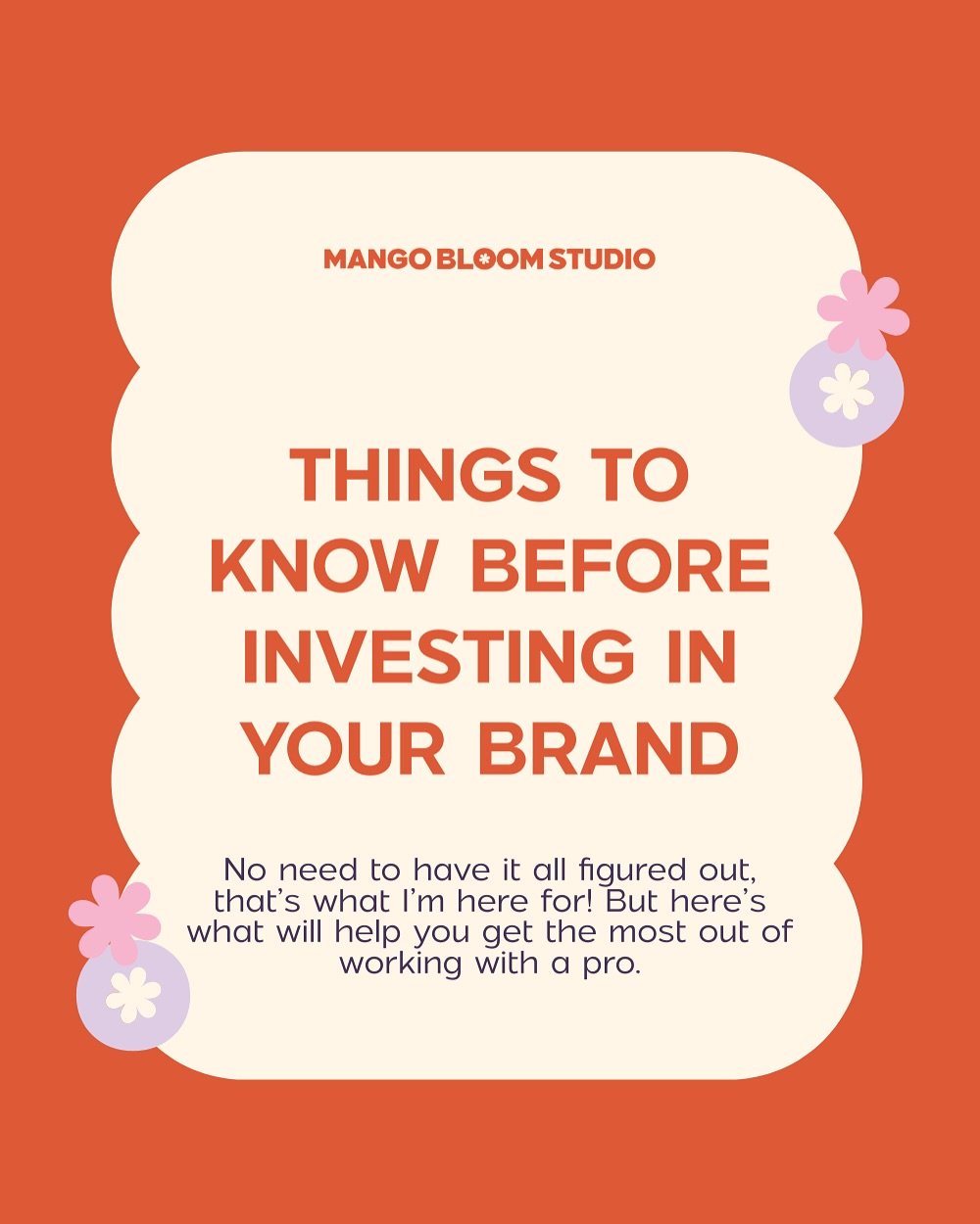 HOT TAKE: You shouldn&rsquo;t have to &ldquo;figure out&rdquo; your brand before hiring a designer.
 You&rsquo;re the expert in your business &amp; I&rsquo;m the expert in branding. Let&rsquo;s keep it that way. 👏

This post breaks down what you act