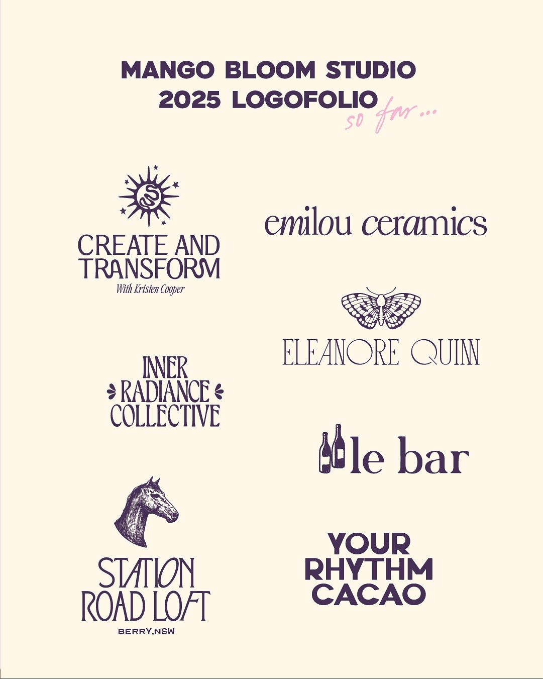 This year has been a busy one! The first year of Mango Bloom has been so much fun, meeting so many new people from all over Australia! 

Here&rsquo;s a look at a bunch of the logos I made this year for some really cool businesses!! 

Ready to level u