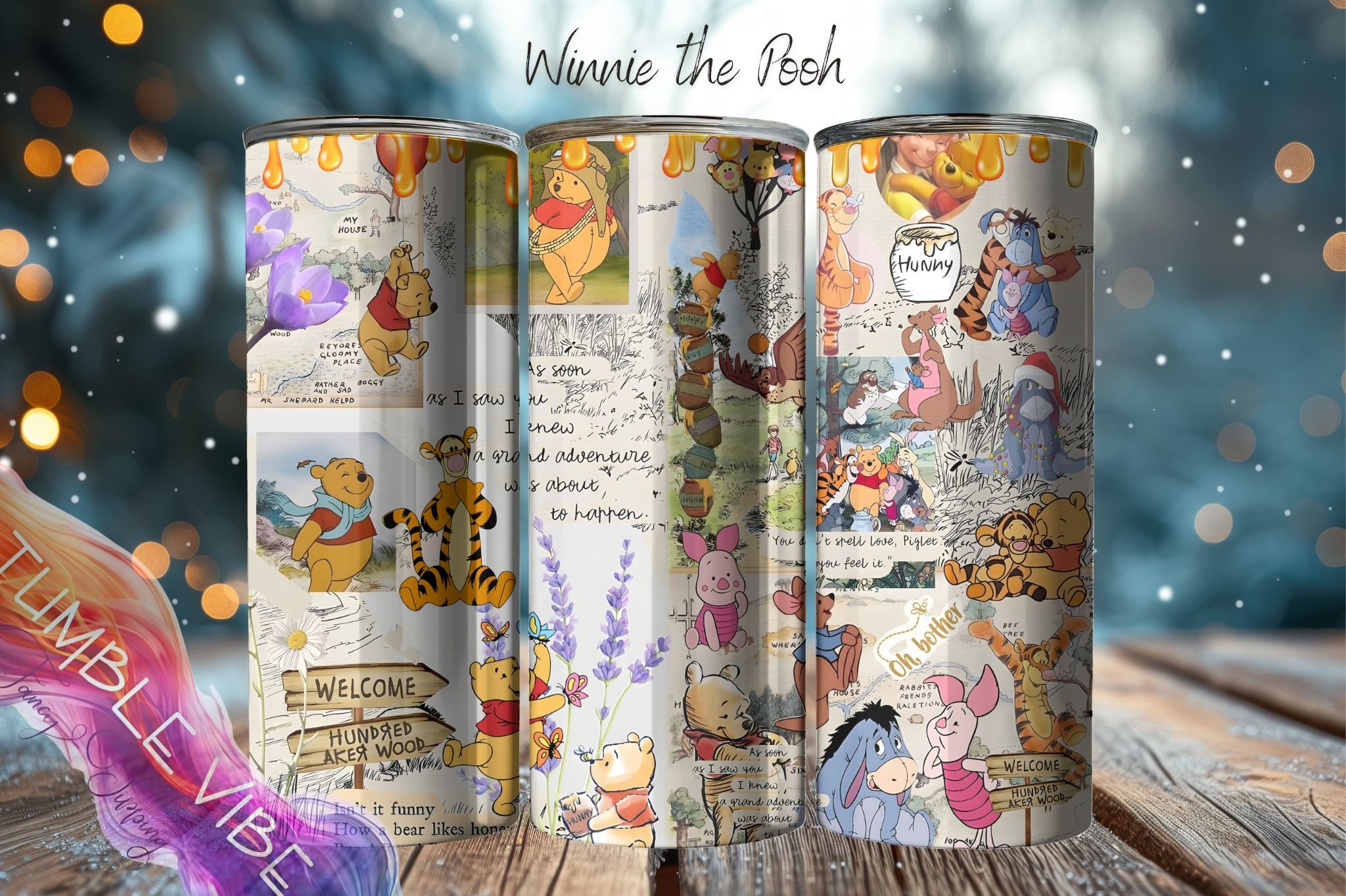 Disney Winnie The Pooh Tigger Friends 100 Acre Woods Christopher Robbin Rabbit Eyore Piglet
