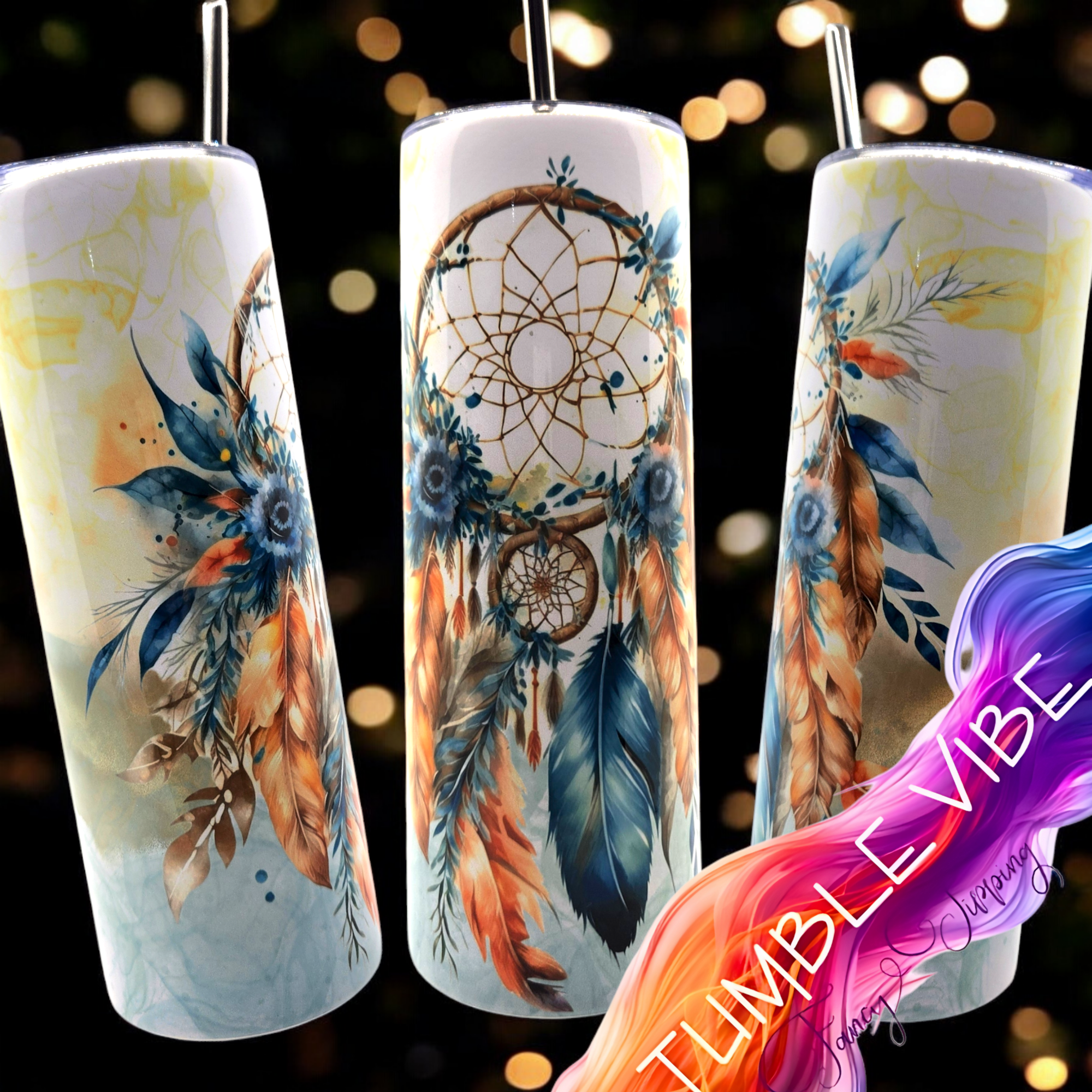 Boho Sunsets Tumbler Pre-Made Stock