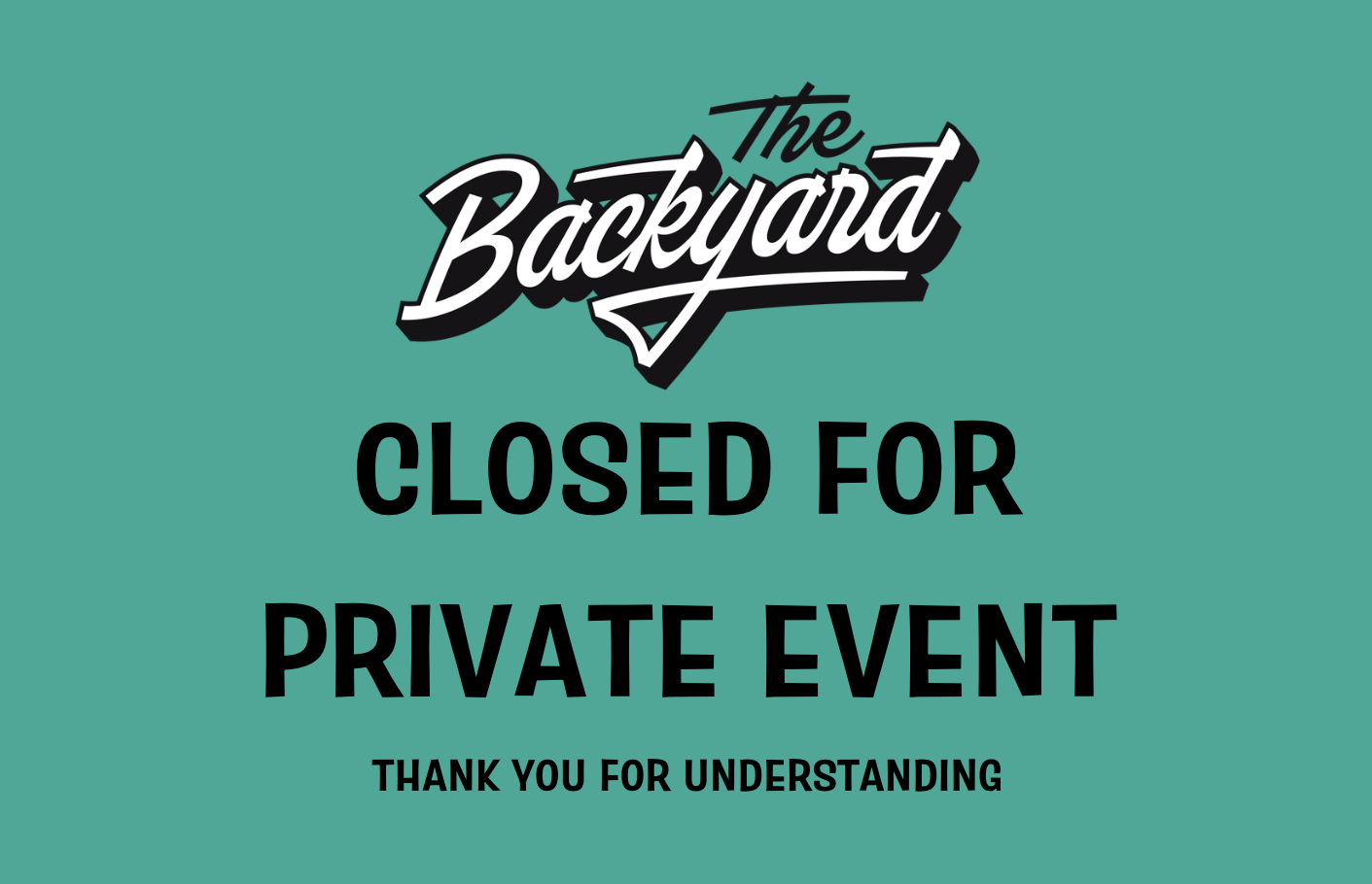 Closed for Private Event