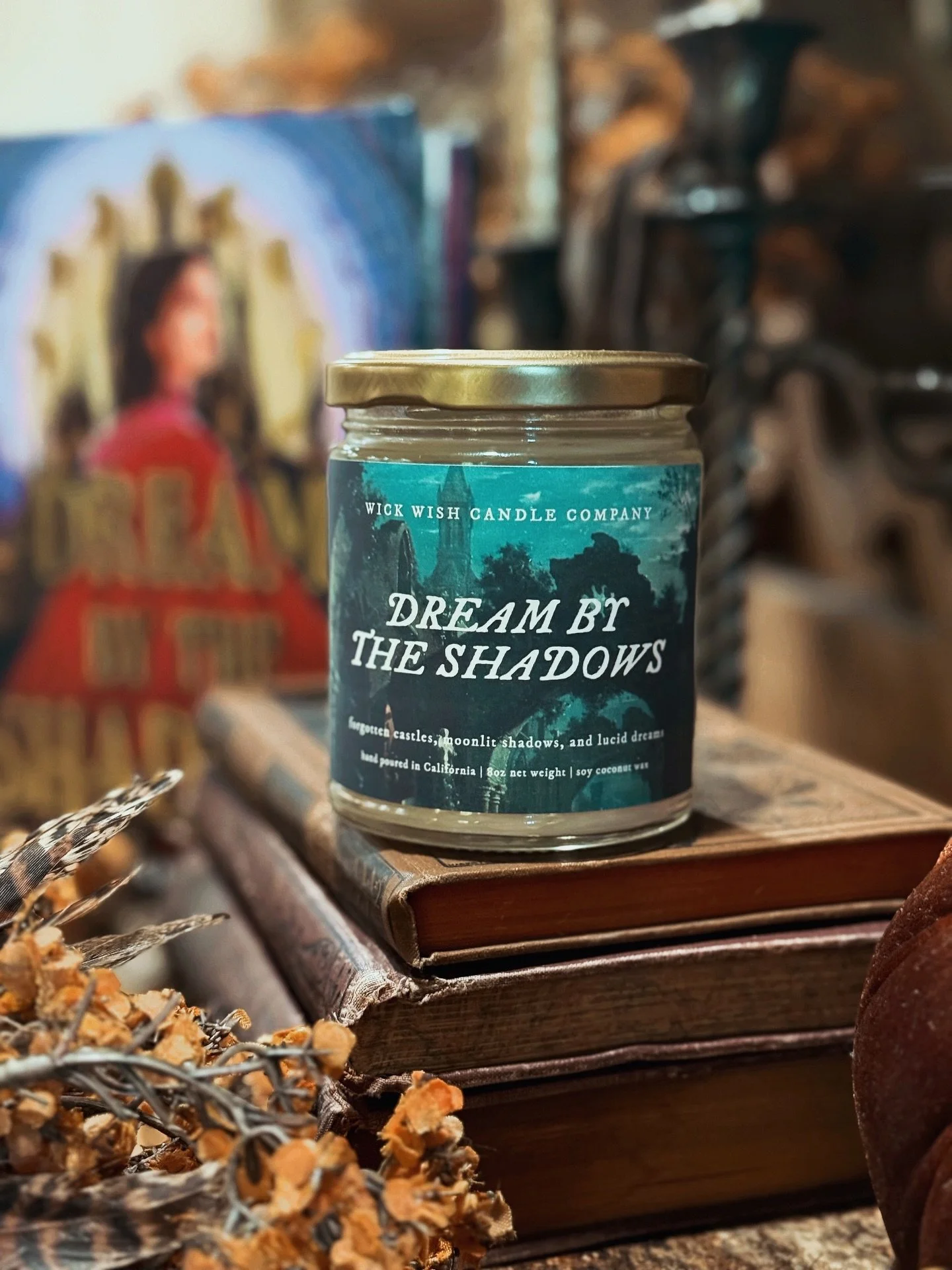 Surprise! The dreamiest scent for autumn is arriving soon, courtesy of @wickwishcandleco 🍂🍁🤭

With notes of:

🏰 forgotten castles
🌙 moonlit shadows
🕯️ lucid dreams 

This unforgettable scent lingers like a haunted dream and pairs perfectly with
