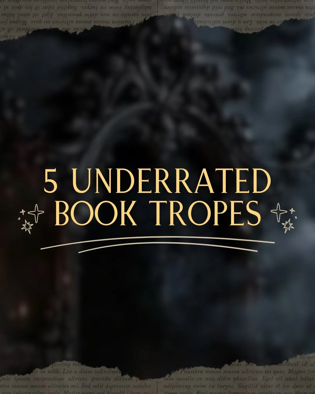 Five underrated book tropes that I&rsquo;m obsessed with and some book recs for your tbr! For those who love dark, whimsical fantasy, dreamy fantasy worlds, and stories that make you feel like you&rsquo;re living in a romantic dark fairytale. 🥀📚✨

