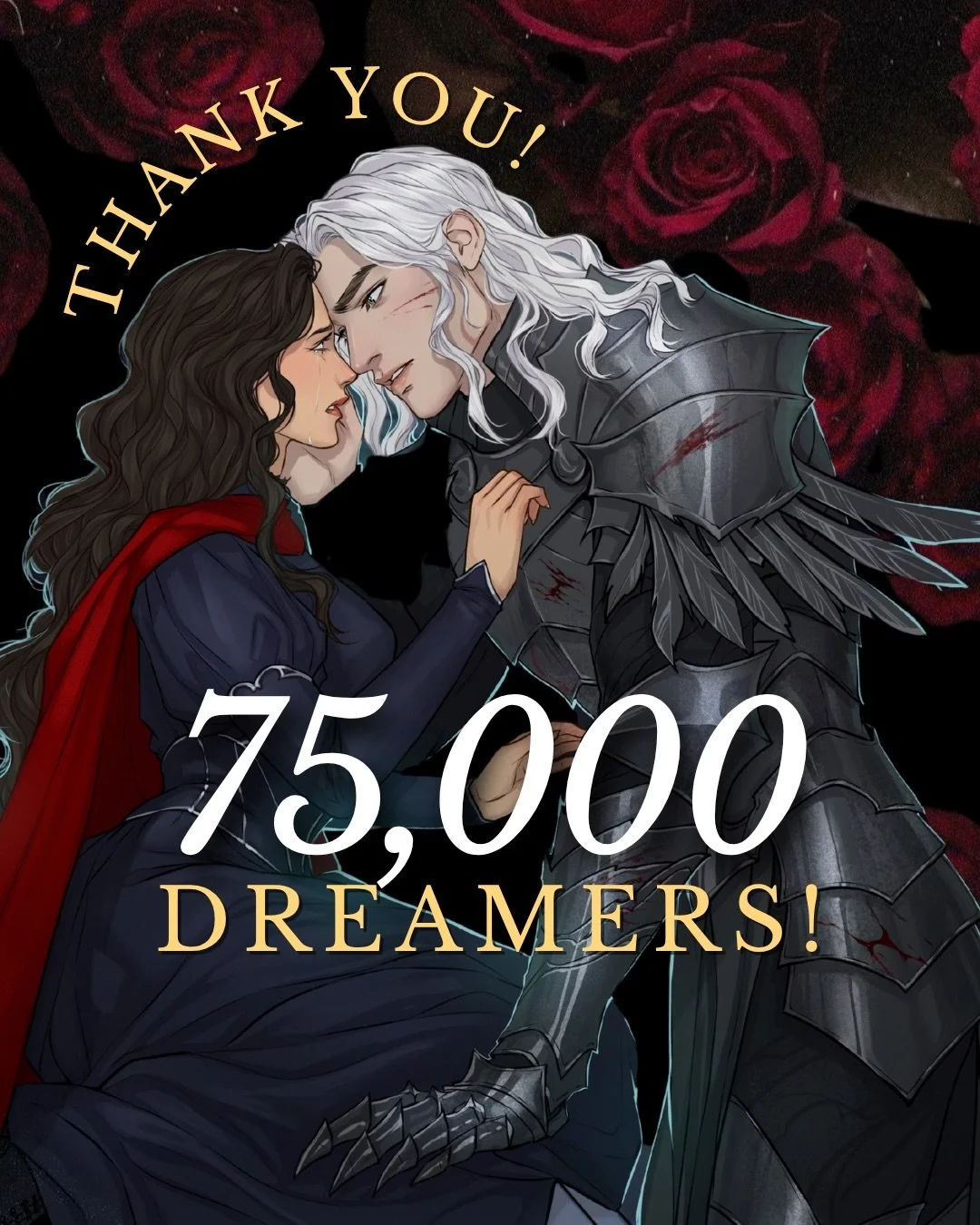 75,000 dreamers?! WHAT?! 😭😭😭

In celebration of reaching this milestone, I wanted to do a recap of my publishing journey thus far, as well as hint towards something exciting (and secret, for now) to look forward to.

(Did someone say LOGAN IS WRIT