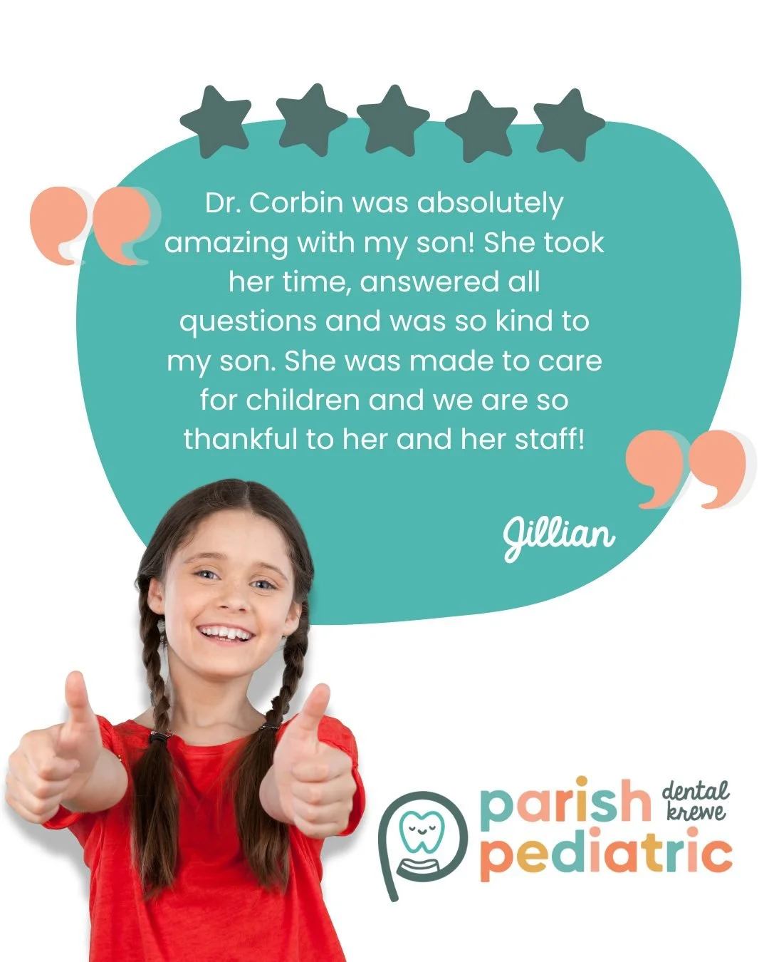 We love hearing from our patients 💚
Your kind words remind us why we do what we do every day. If you&rsquo;re looking for a caring, fun, and kid focused dental home, we&rsquo;d love for your family to be part of the Krewe too. 🦷✨