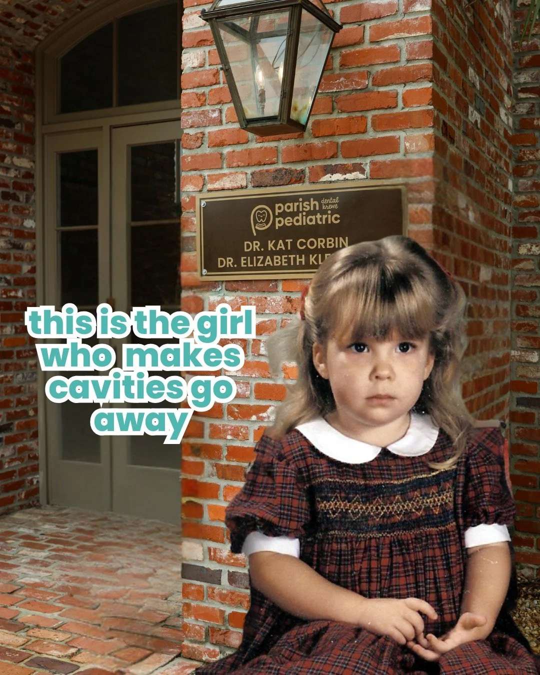 Stop it right now. 🥹

Before we were catching sugar bugs, taking X rays, cleaning tiny teeth, and running the front desk like pros&hellip; we were tiny humans with big bows, crooked grins, and serious main character energy.

This is the Krewe behind