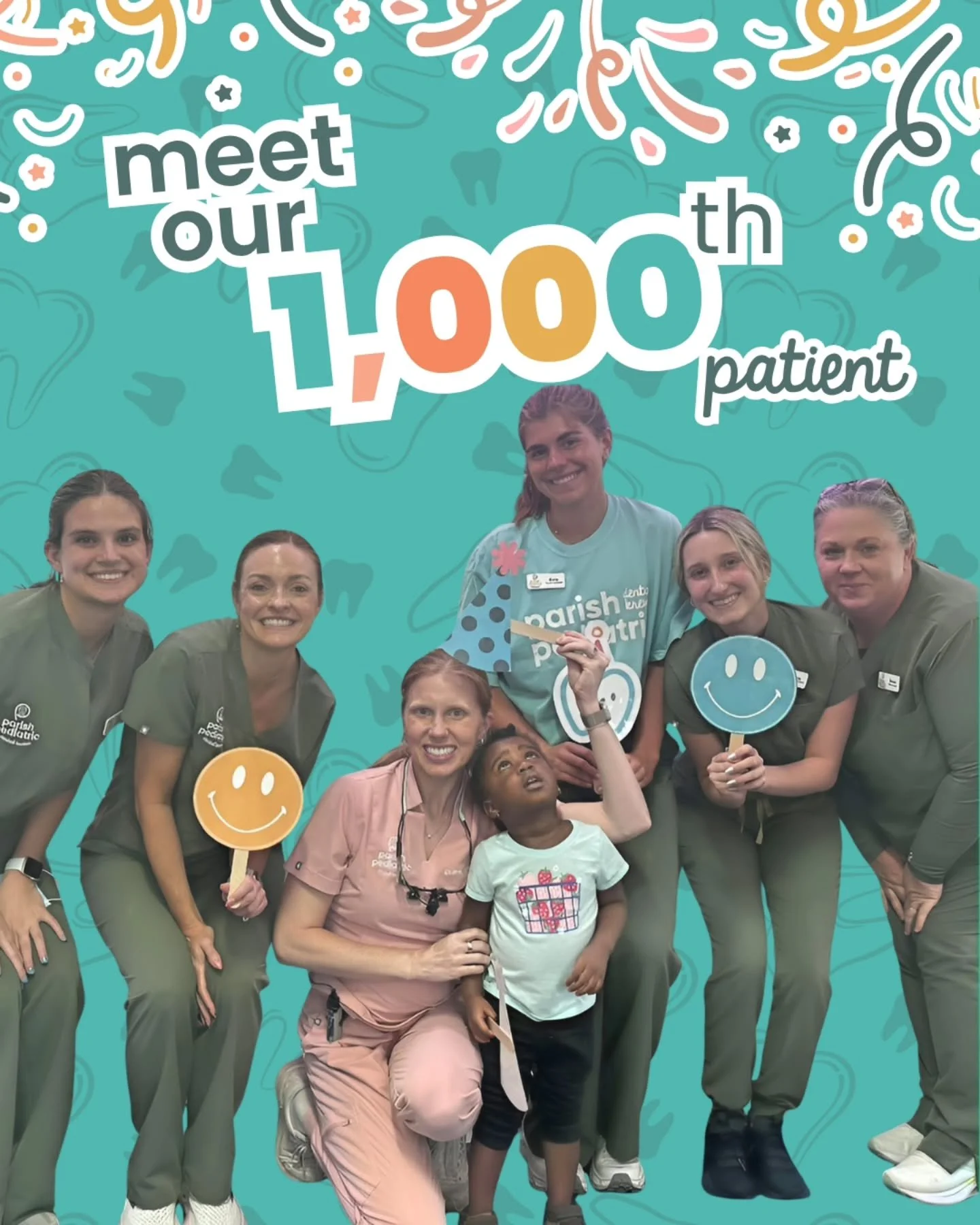 Meet our 1,000th new patient! 🎉🦷

This sweet smile represents a milestone we're incredibly grateful for. Today we welcomed our 1,000th new patient to the Krewe, and it's all thanks to the amazing families who have trusted us with their children's s