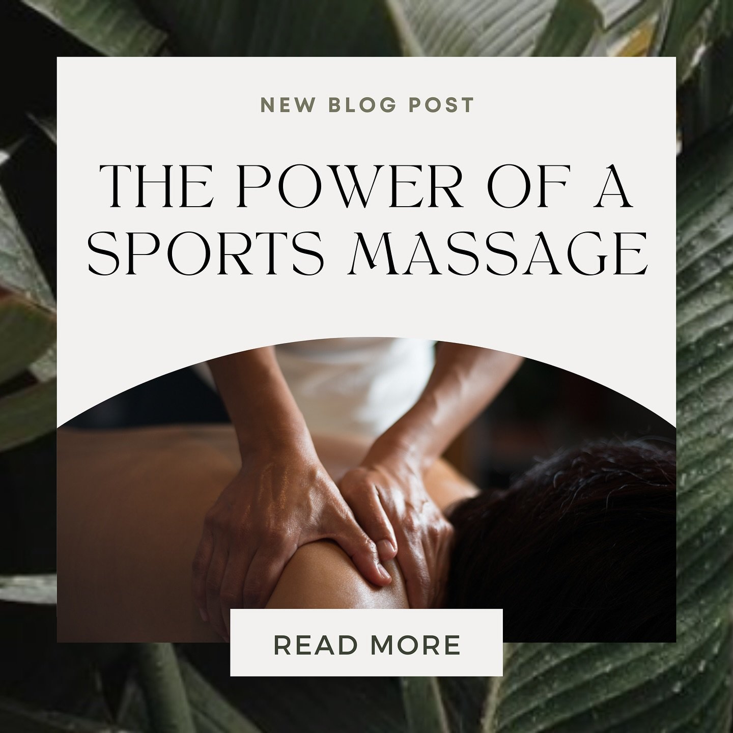 New on the blog: Discover the incredible benefits of a sports massage! 🏃&zwj;♂️💪 

Whether you&rsquo;re an athlete or simply looking to ease muscle tension, this specialized massage can boost your recovery and performance. 

Click the link in our b