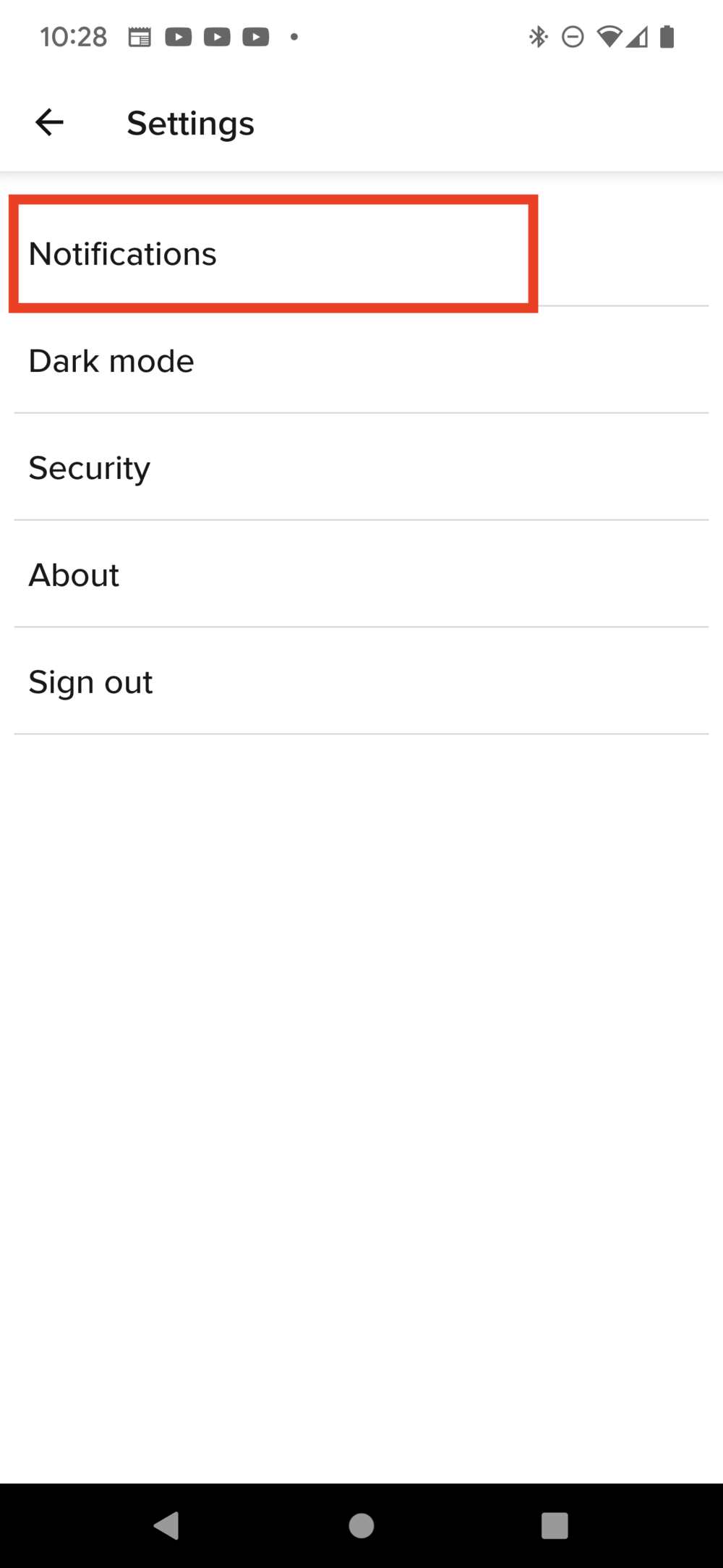 Step 3: Select Notifications
