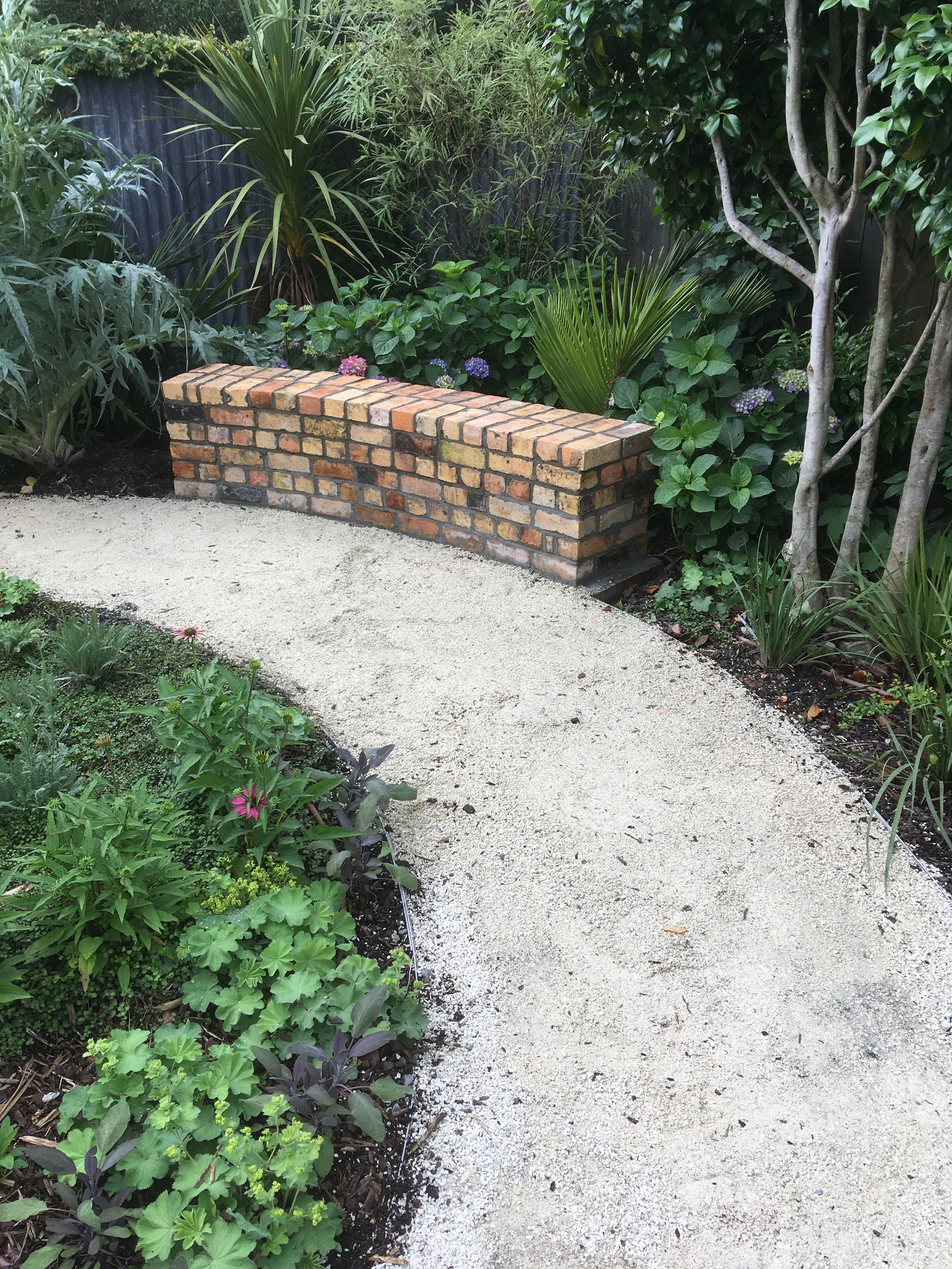 Design: XWD Build: JH Recycled brick seat