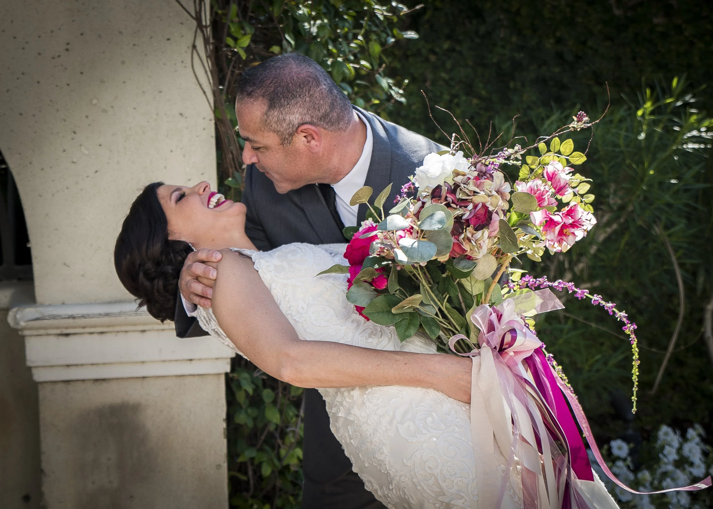 Bride and Groom bouquet done by Kathy Reynolds Wedding Florist.jpg