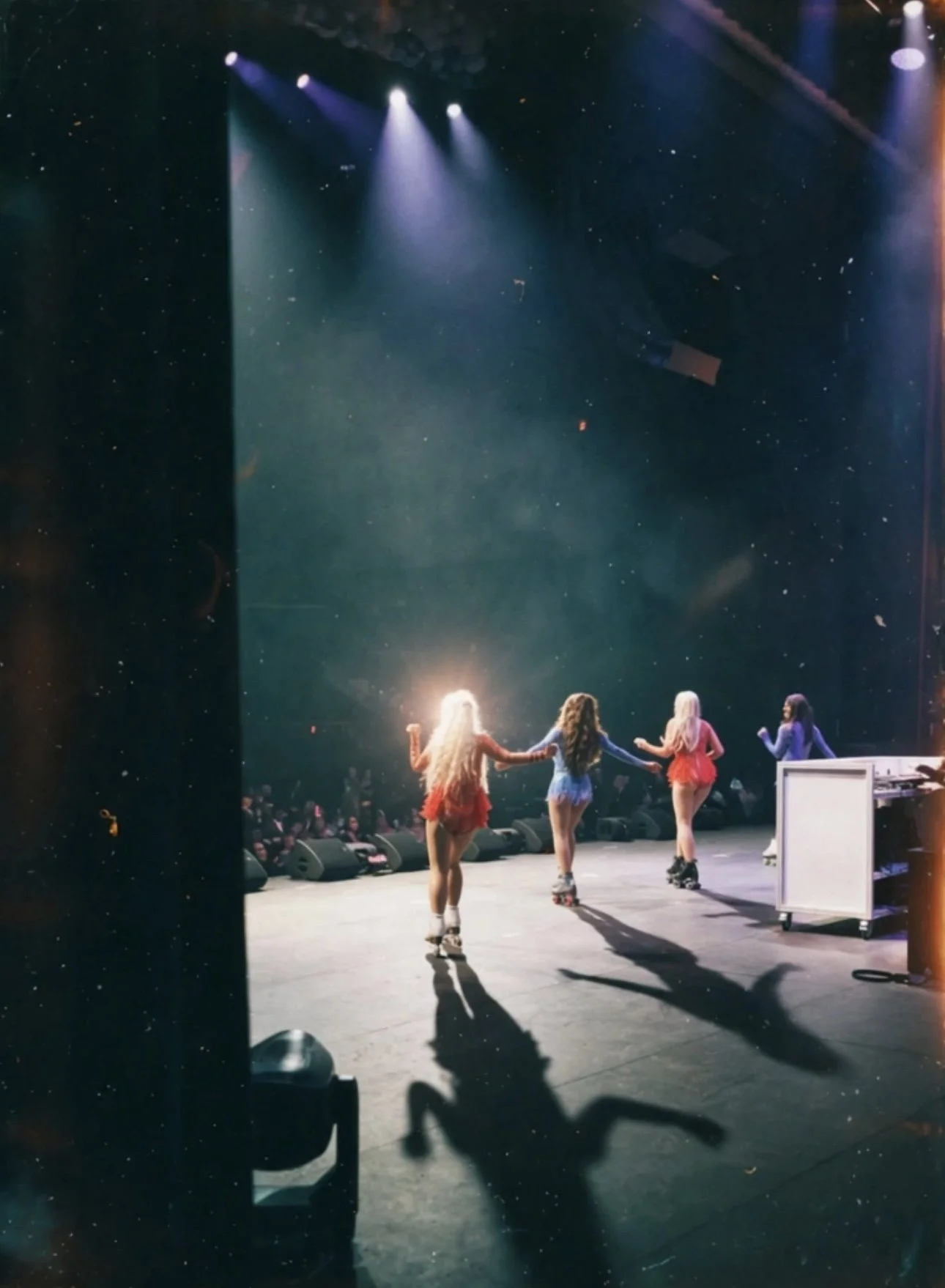 Live roller skate performance on mainstage