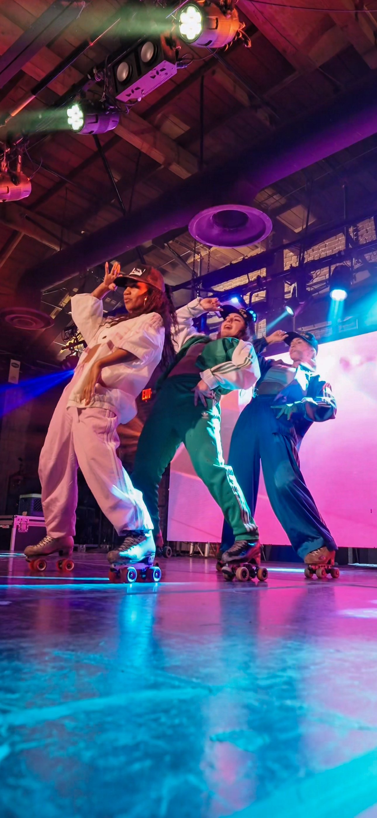 Dance Skaters Performing on stage