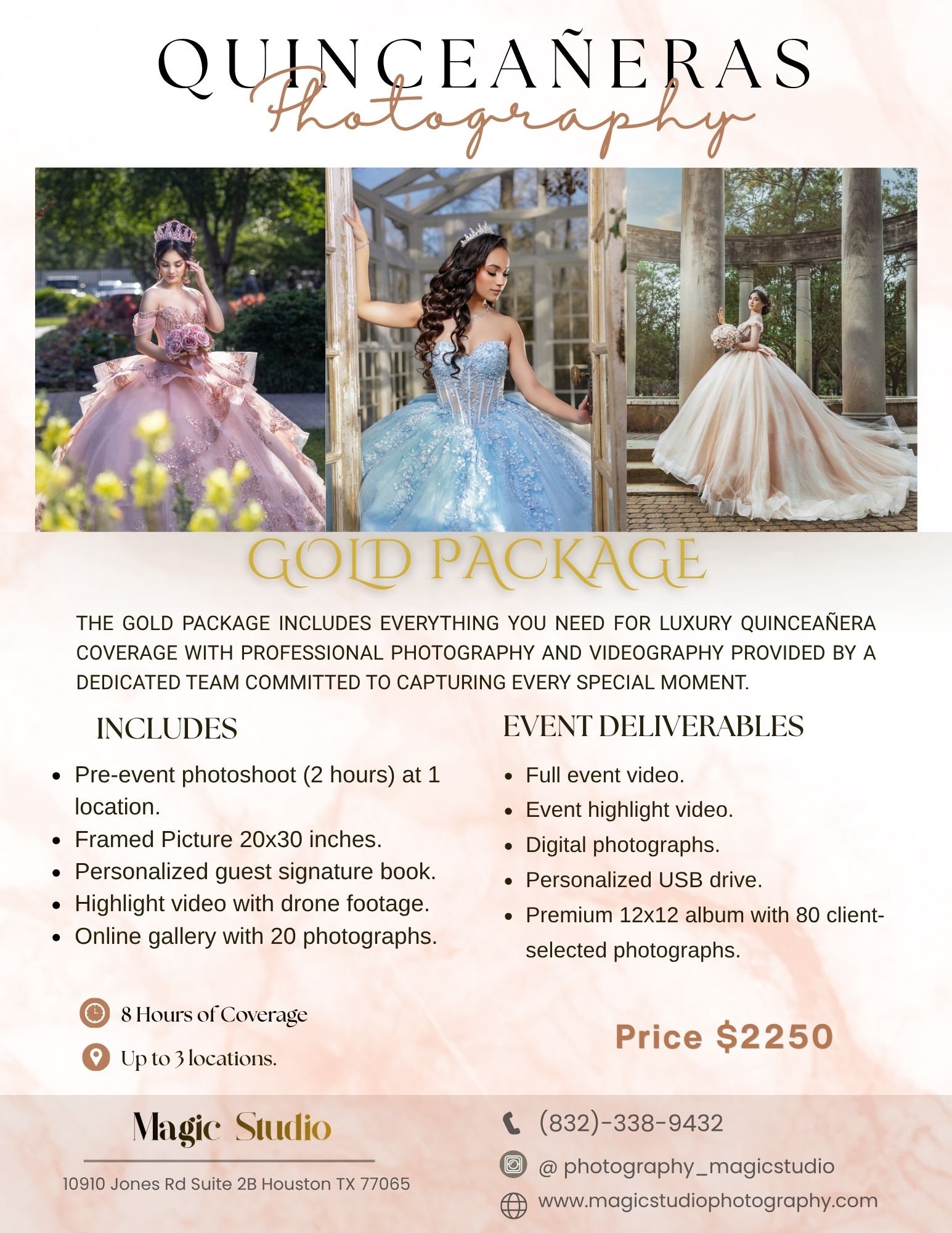 Paquete GOLD de Quinceañeras