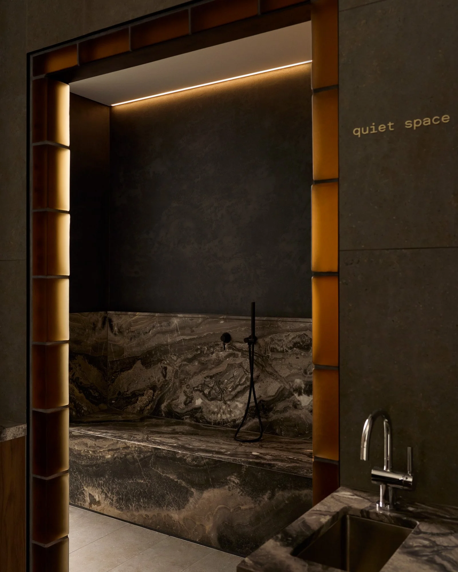 The additions at Comma Melbourne were designed as a seamless extension of the existing architecture, materiality and atmosphere. In the bath house, tactility becomes the quiet hero, an immersive sensory layer enriching an already thriving experience.