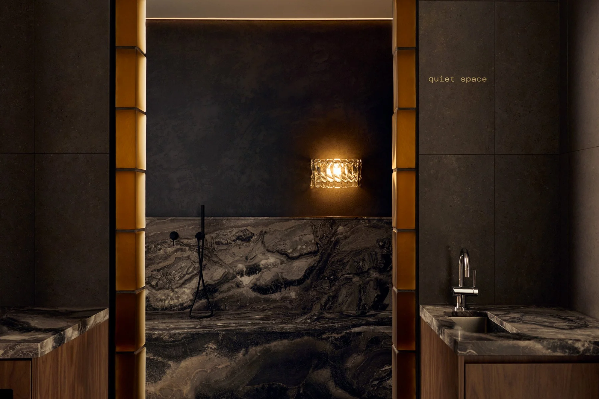 The additions at Comma Melbourne were designed as a seamless extension of the existing architecture, materiality and atmosphere. In the bath house, tactility becomes the quiet hero, an immersive sensory layer enriching an already thriving experience.