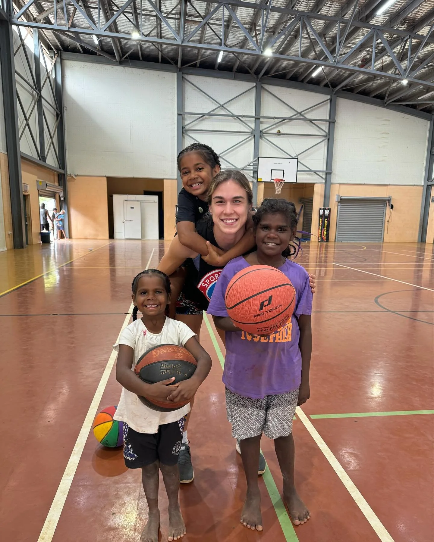 outREACH crew back up in Gununa, Mornington Island supporting @pcycqld School Holiday programs. 

It&rsquo;s more than basketball on these trips. Our team is out and about in community, learning culture, immersing in local activities, and spending ti
