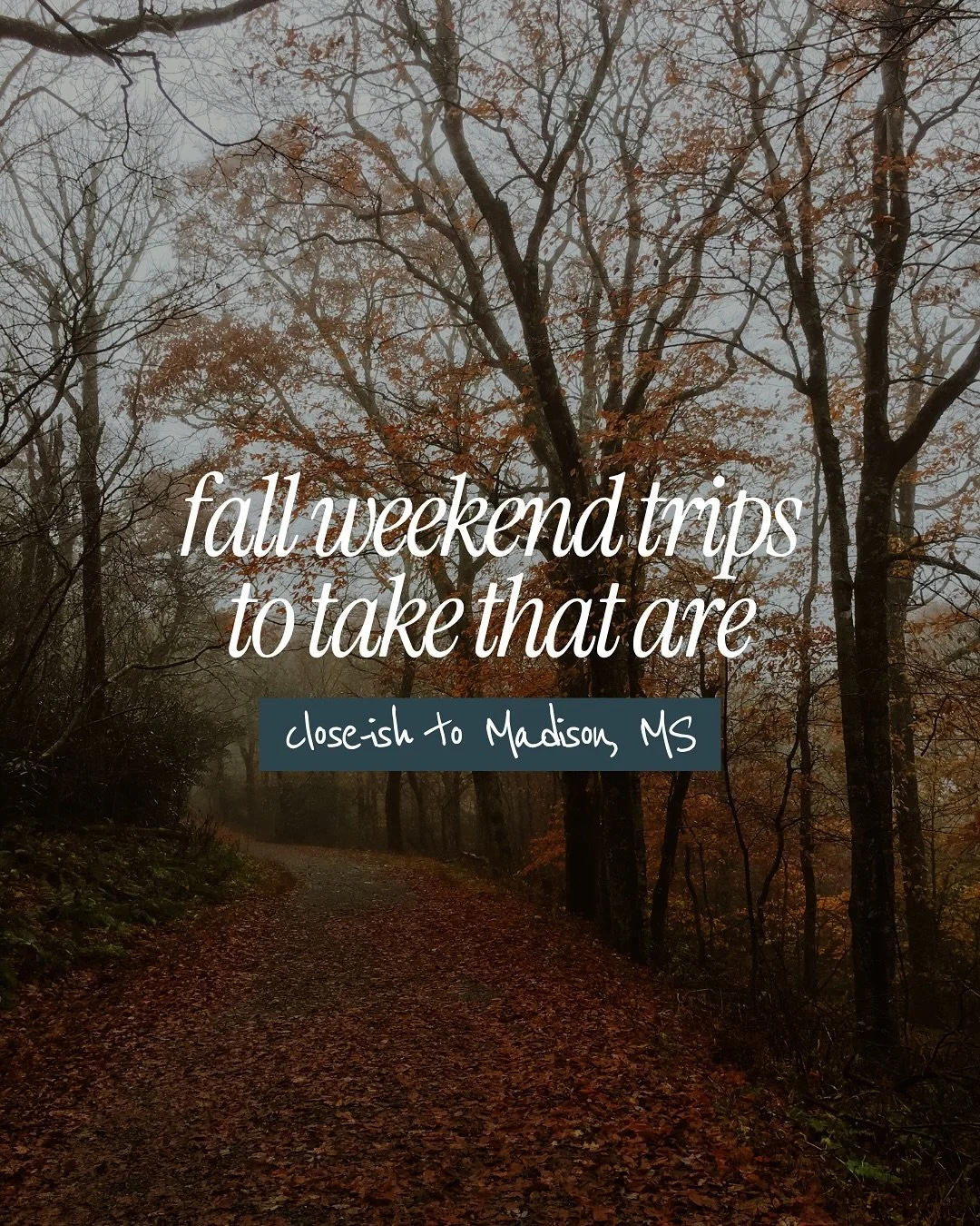 🍂 Fall trips close to Madison.

Whether you&rsquo;ve got a free weekend or are tapping into some PTO, these spots are high on my list this time of year for an ideal fall vacation.

➡️ And when you&rsquo;re staying local, I&rsquo;ve got you covered w