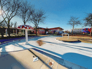 A video of a 3D virtual fly-through of a Matterport Digital Twin