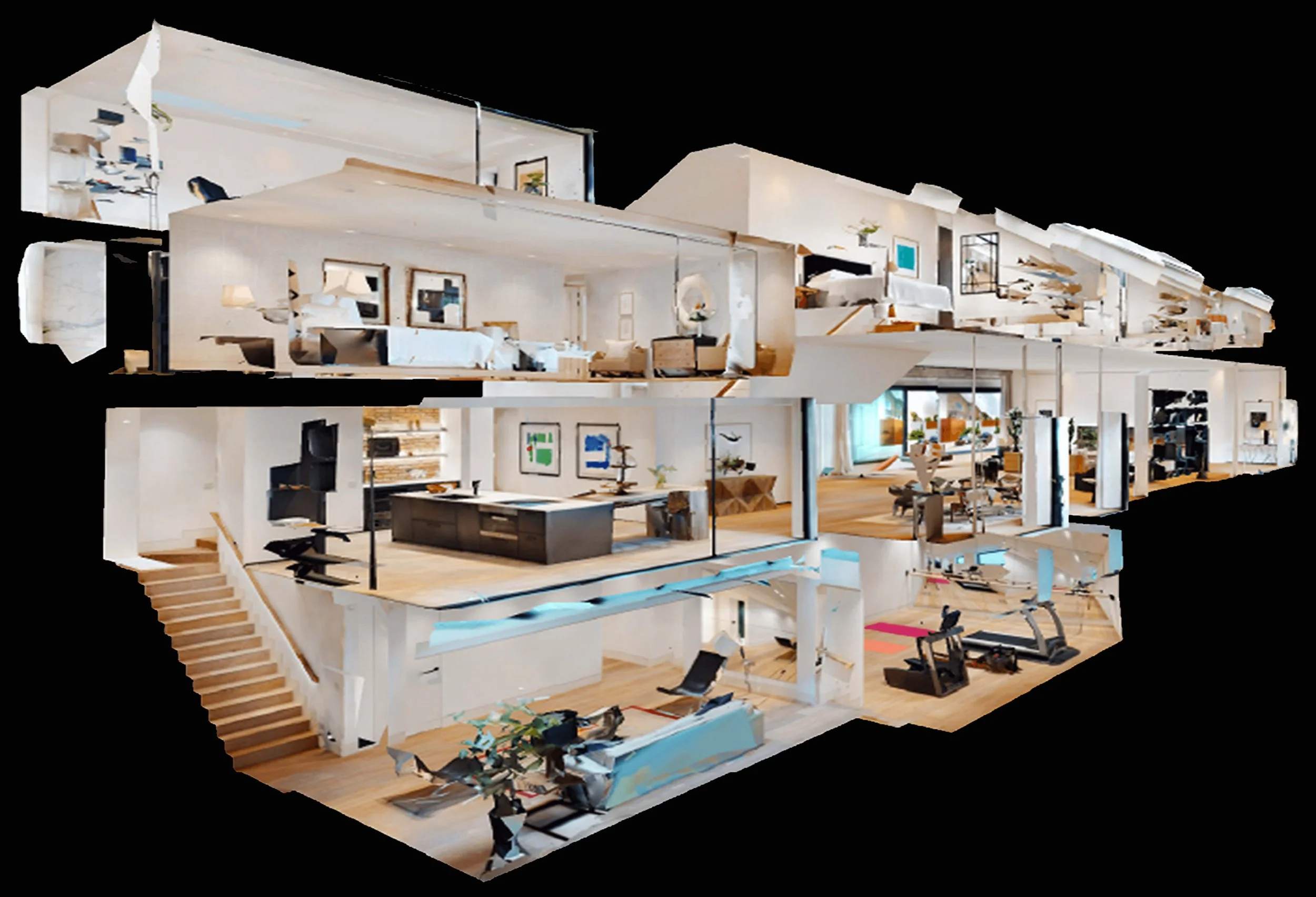 A 3D Dollhouse View of Matterport Digital Twin