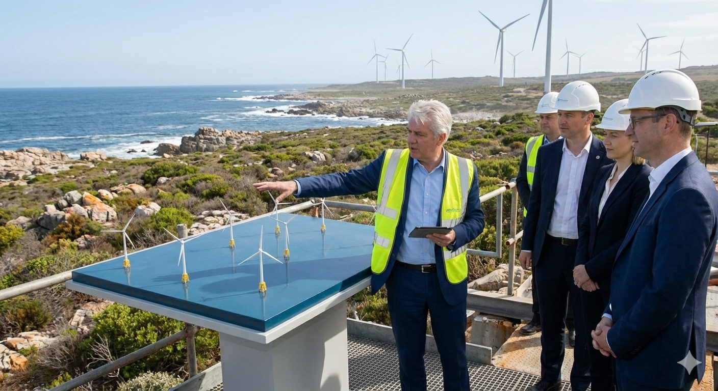 An investor making presenting his business plan to his partners