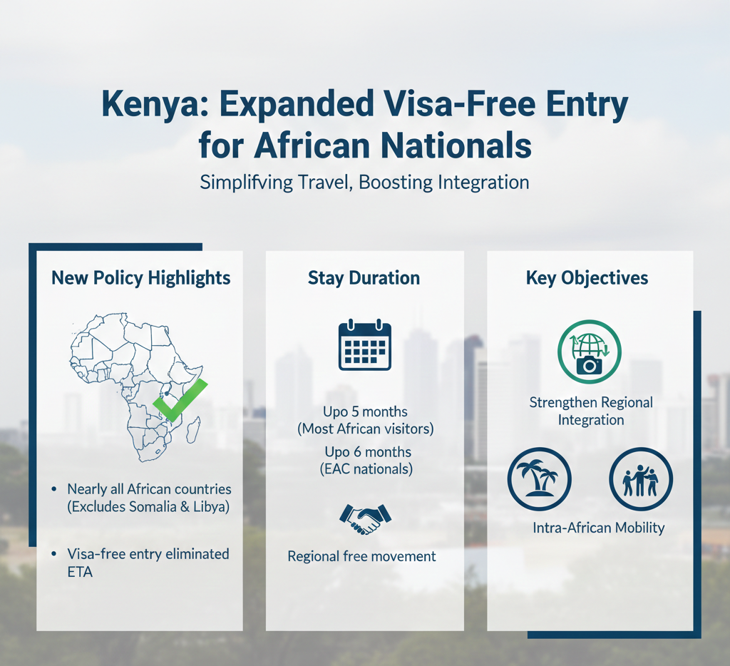Kenya Expanded Visa-Free Entry for African Nationals