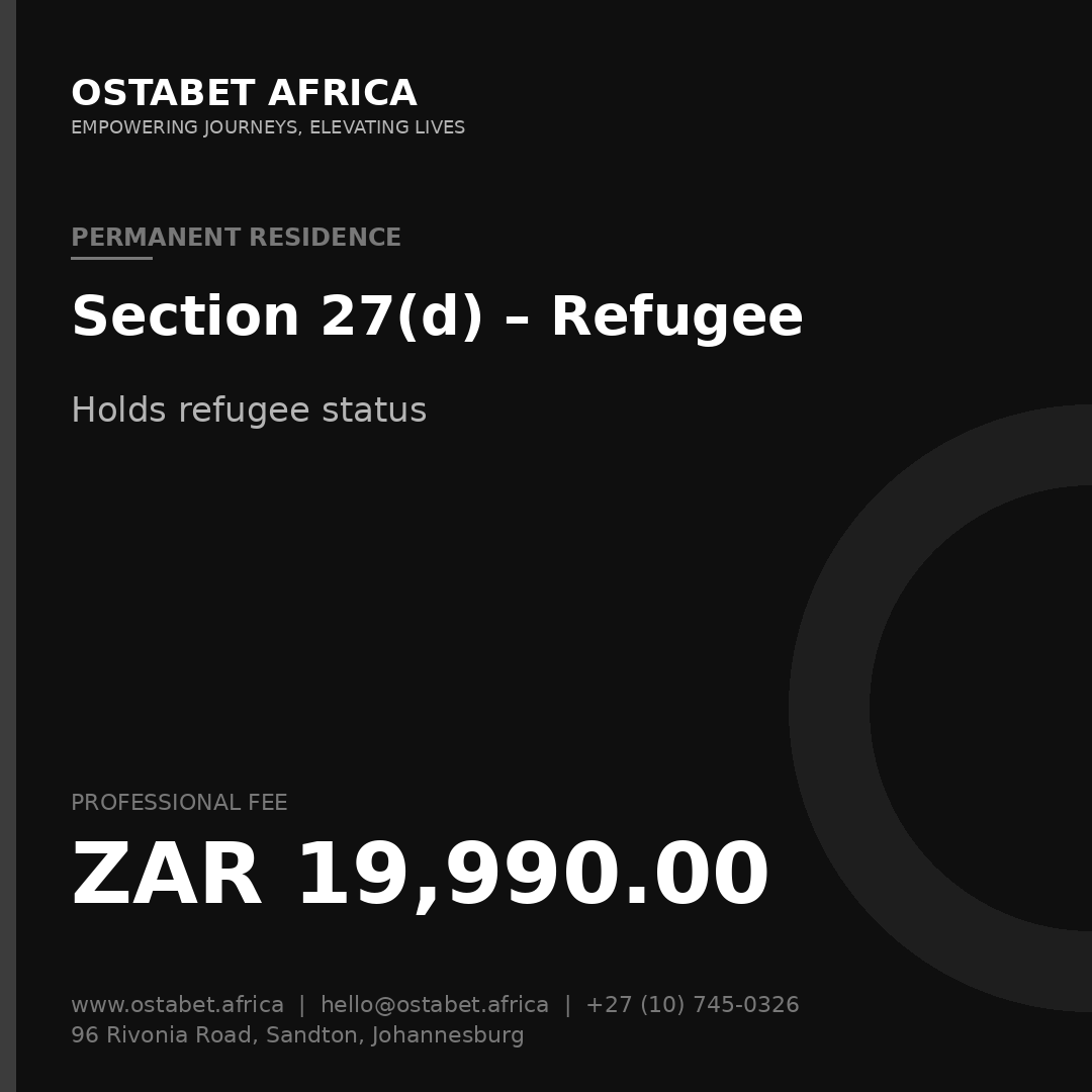 Permanent Residency Service for Refugee Status Holders