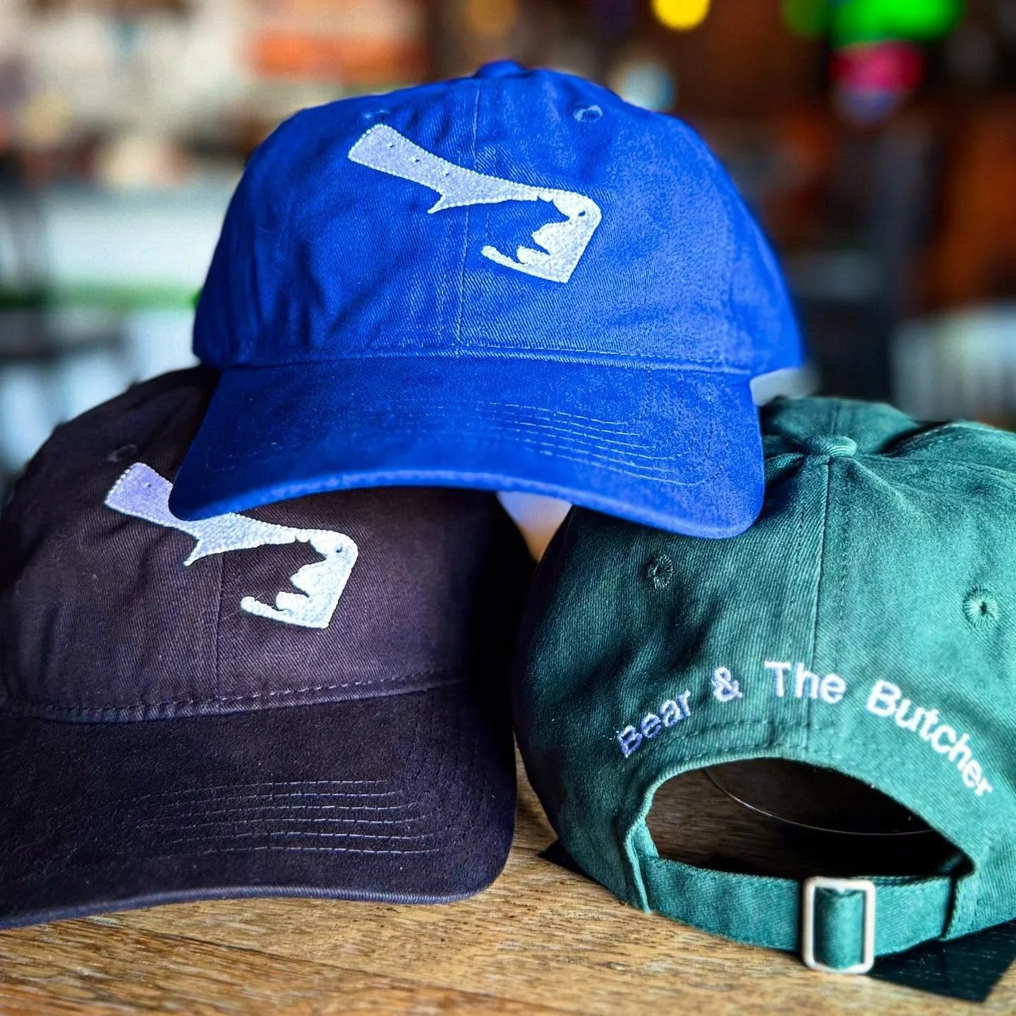 NEW Bear & The Butcher hats are now available in green, black, and UK blue for $20 each! Also, are Oktoberfest party kicks off tonight with German cuisine, stein holding contest and plenty of great beer! ๐๐ป๐ป๐ป