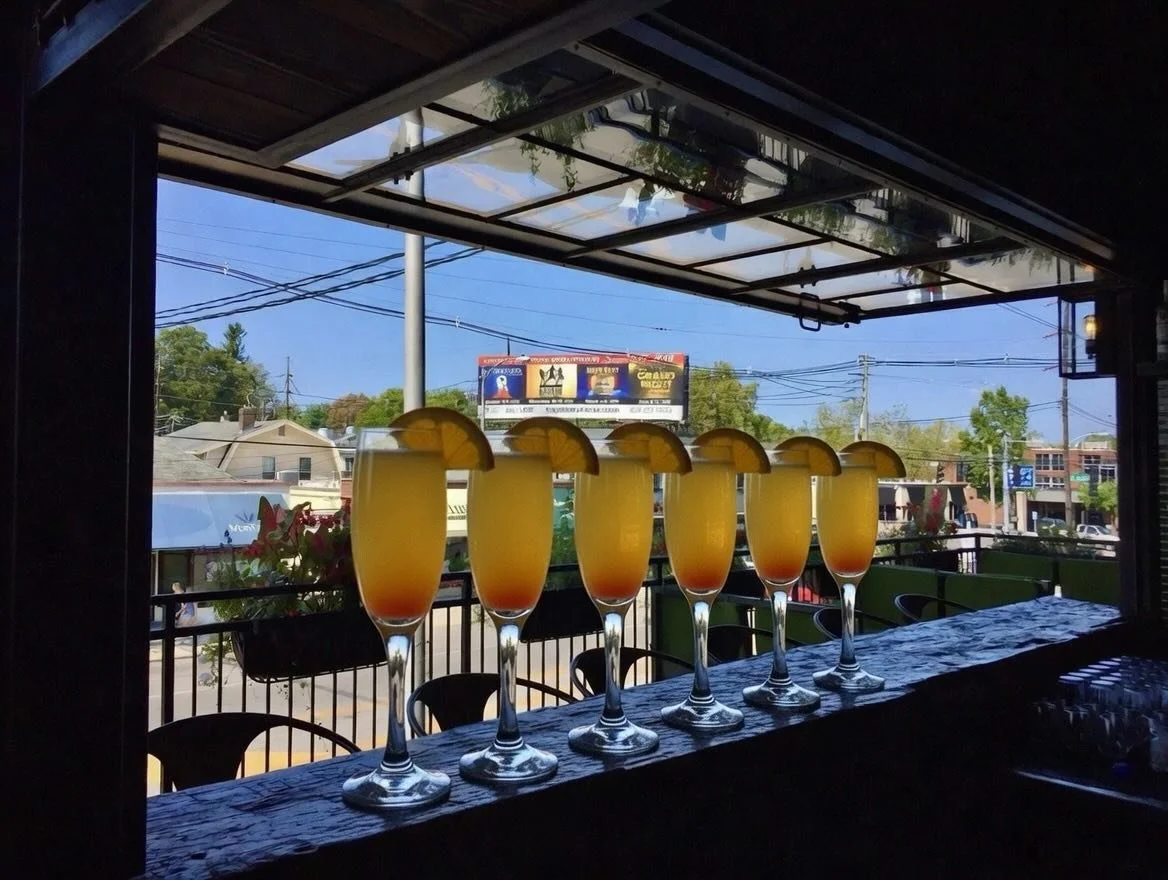 Join us for Brunch today starting at 11AM! Our Bottomless Mimosas are calling! 🍾 🍳 🥓