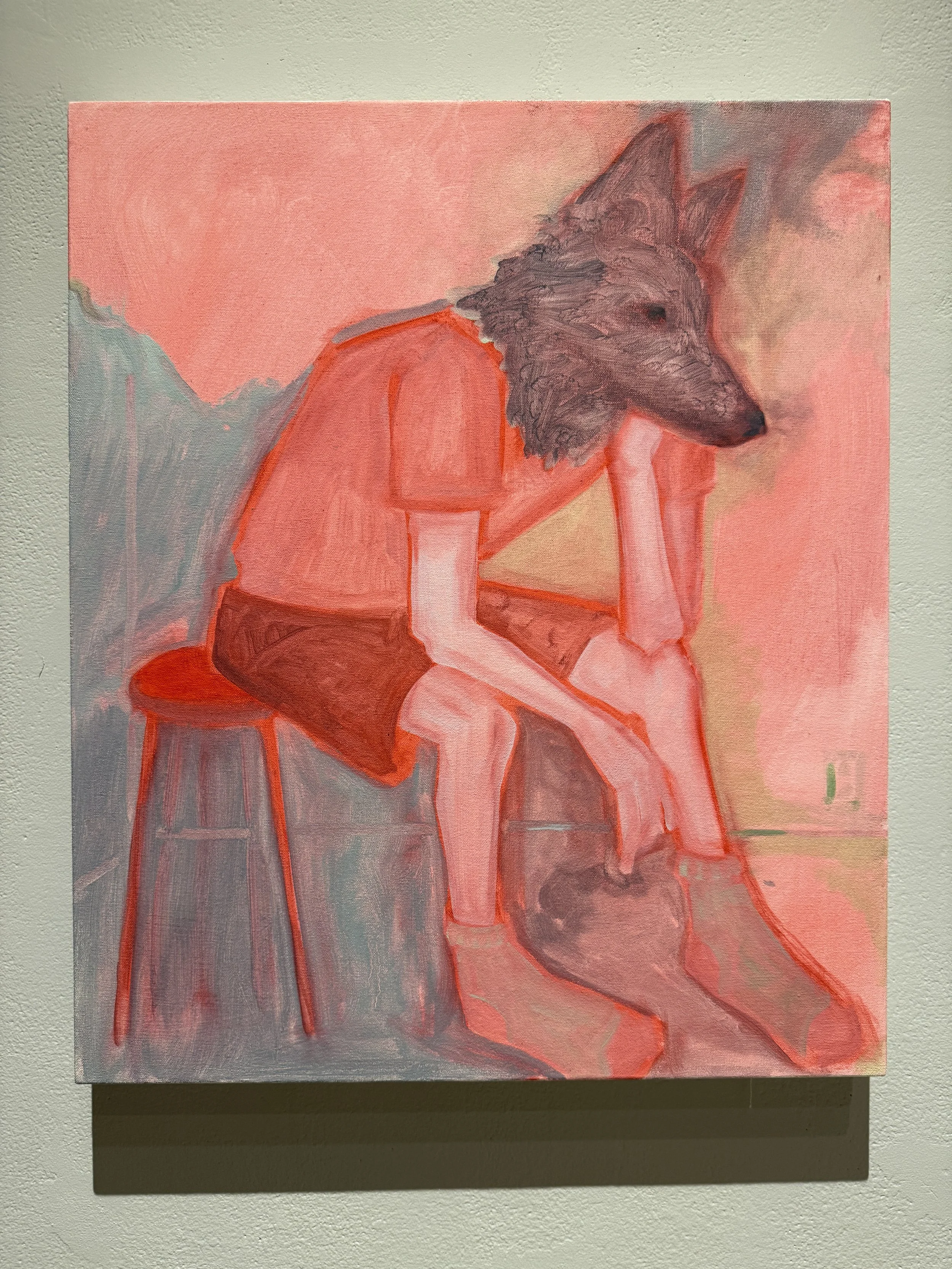 "Leak", 2025, oil on canvas, 24"x30"