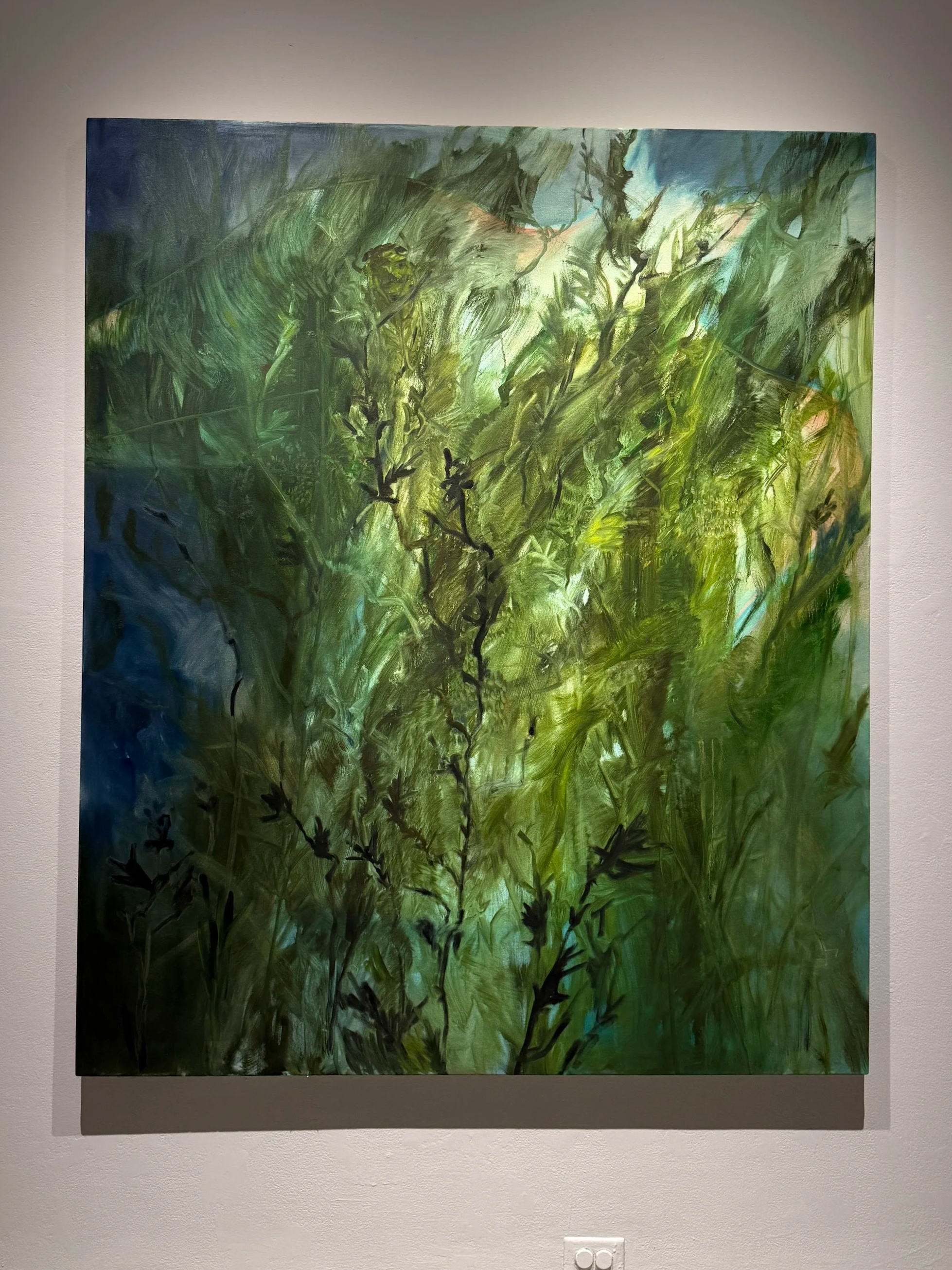"Ebb and Flow", 2025, oil on canvas, 5'x6'