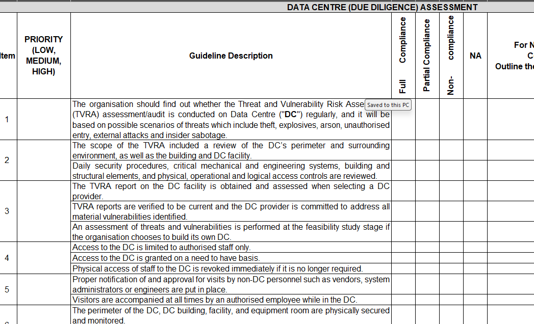 Data Centre Due Diligence - Compliance Framework.png