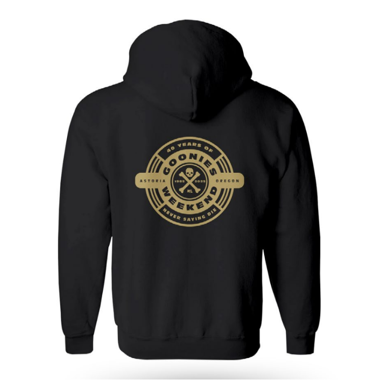 Black Zip Up Goonies Weekend Hoodie