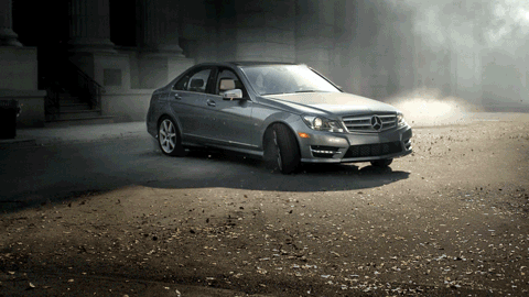 Mercedes Passing Through
 Car 