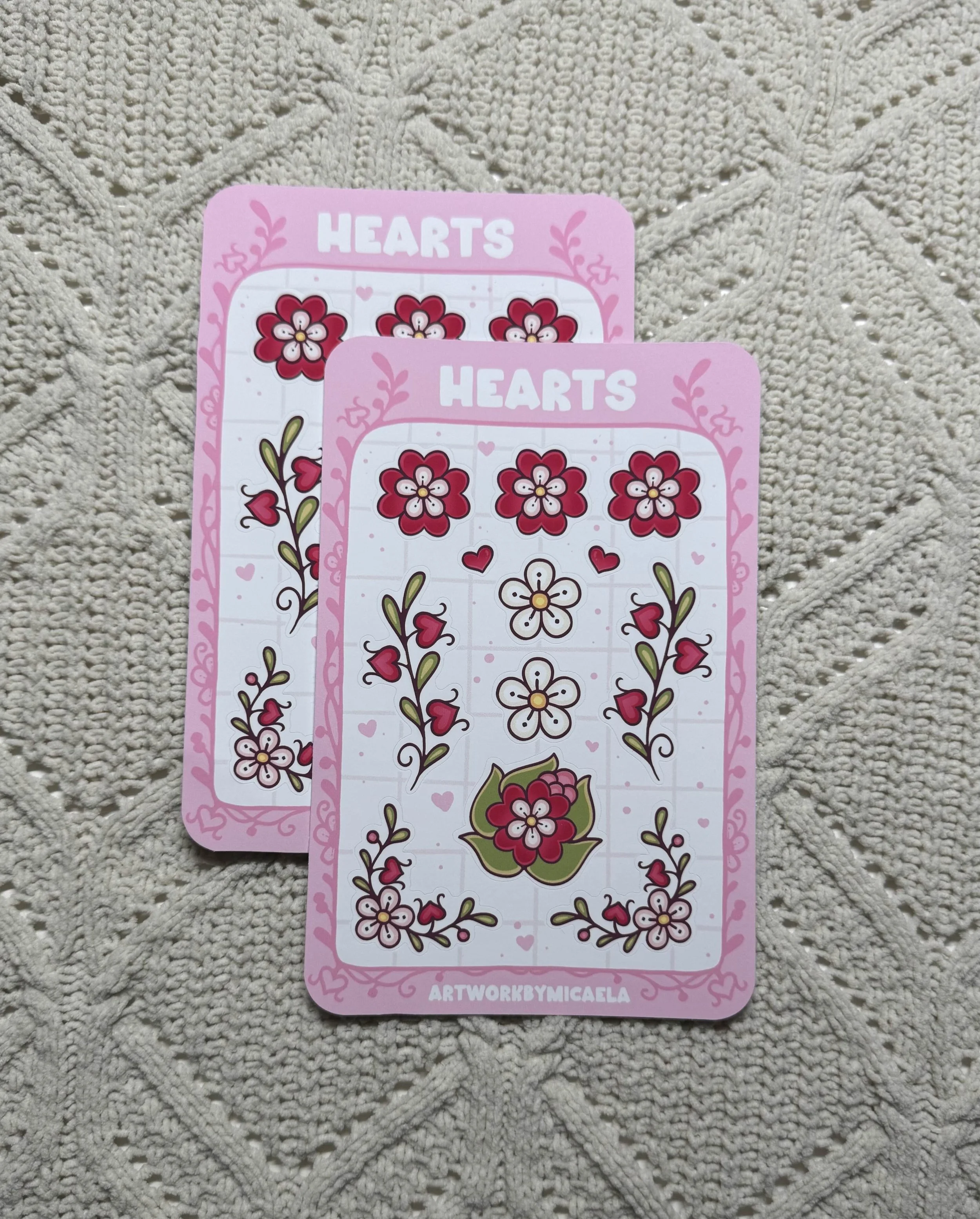 Hearts Sticker Sheet