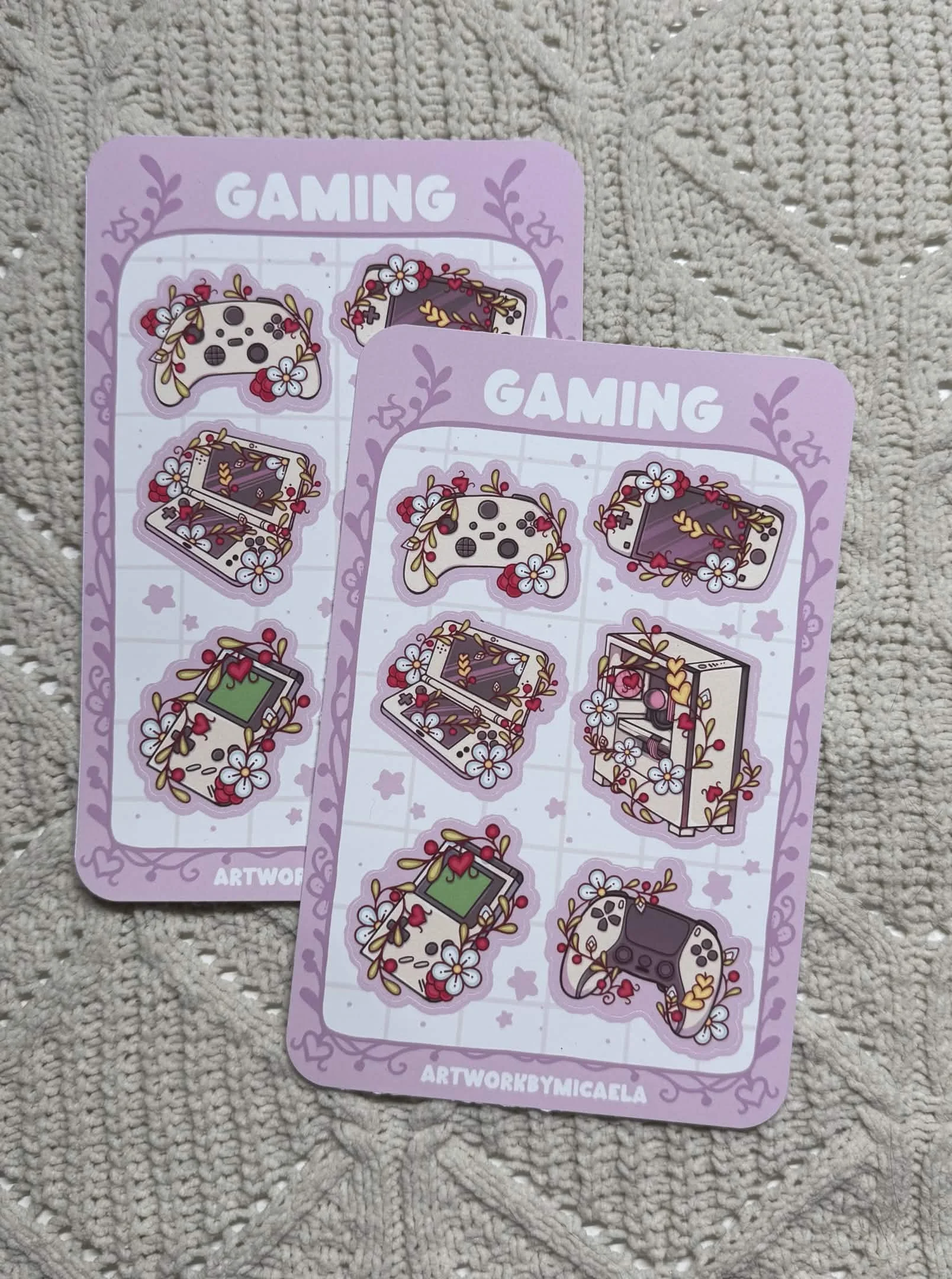 Gaming Sticker Sheet