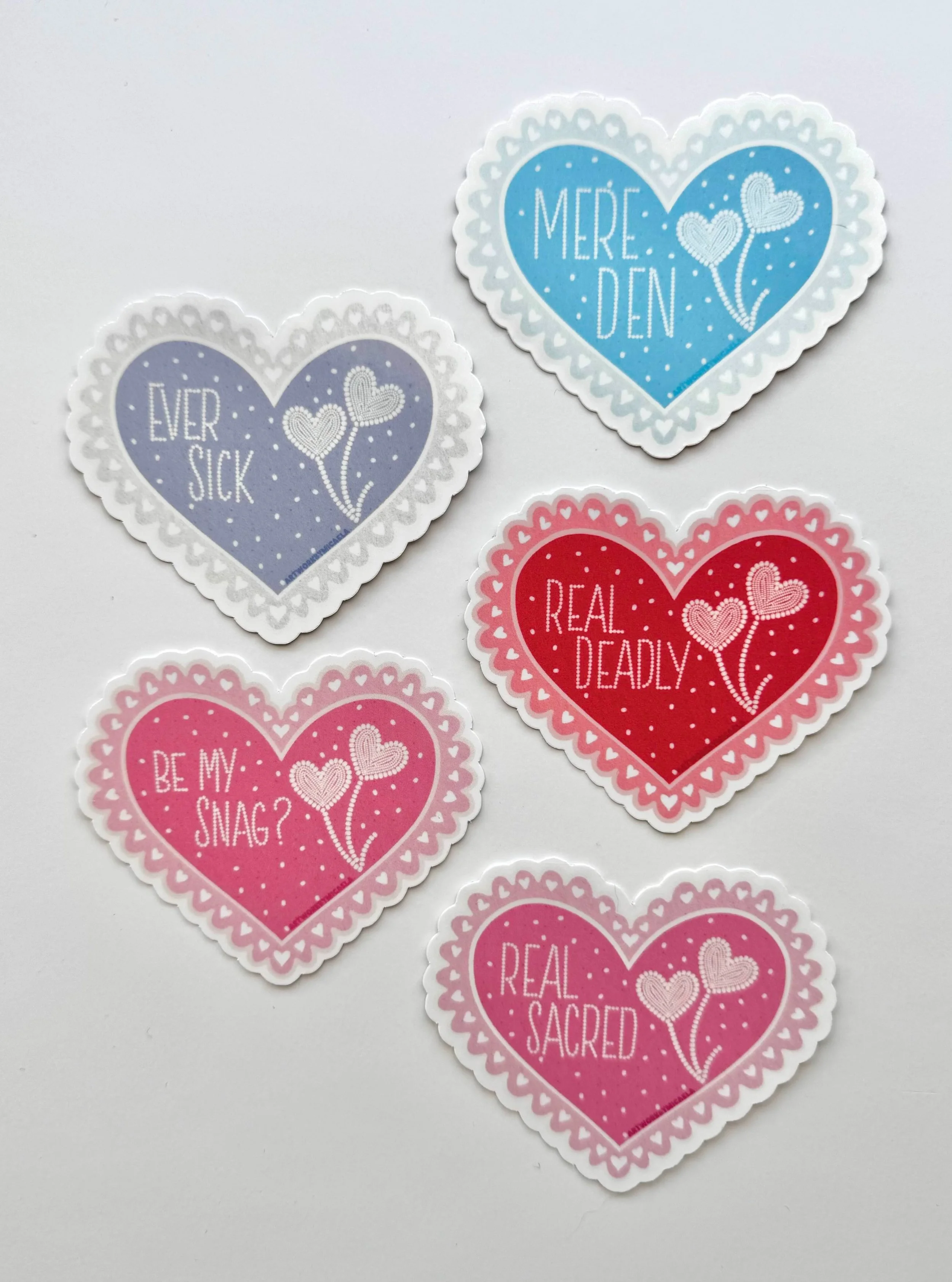 Rez Heart Sticker (singles)